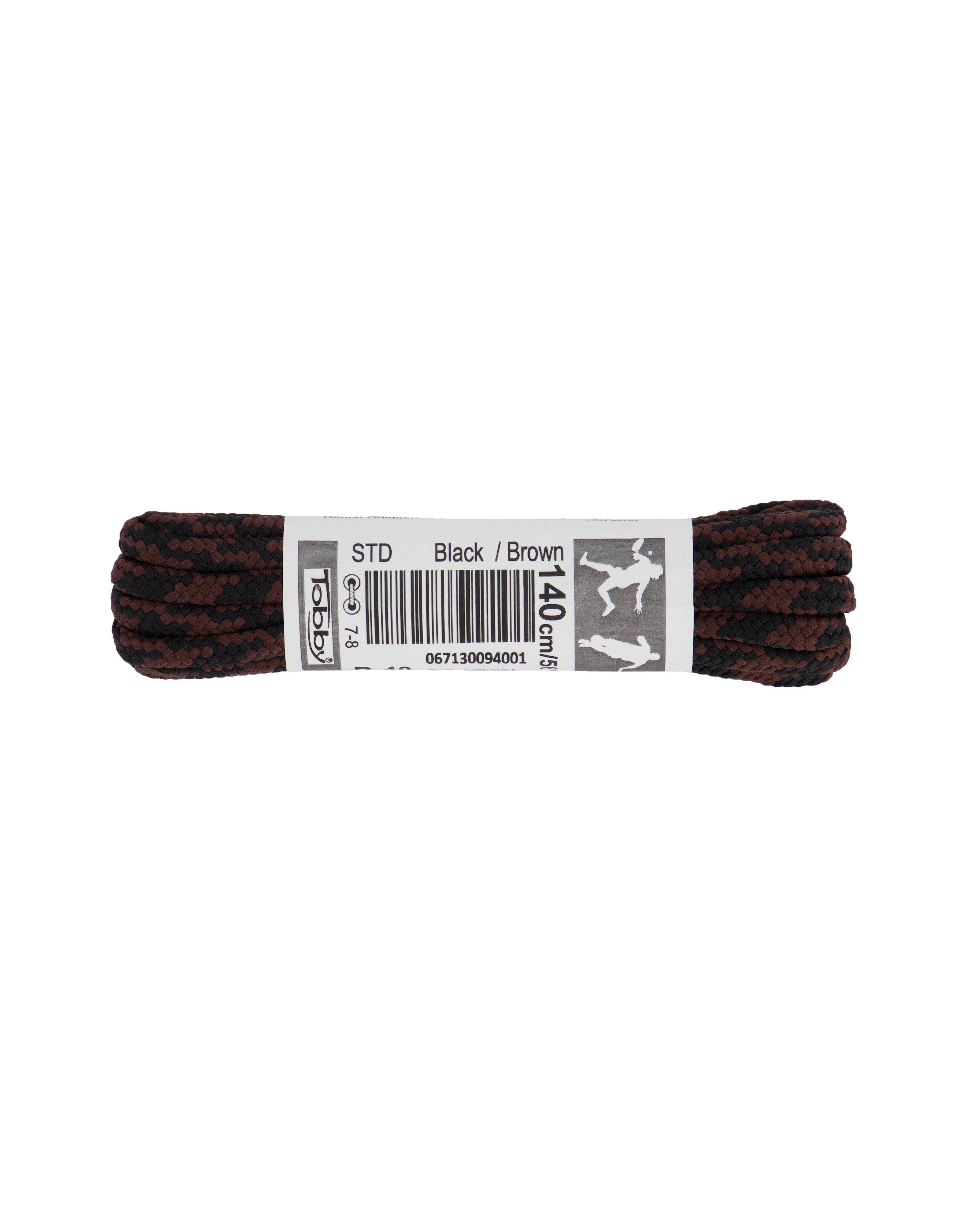 Tobby Round Outdoor 140cm Laces -  Black/Brown