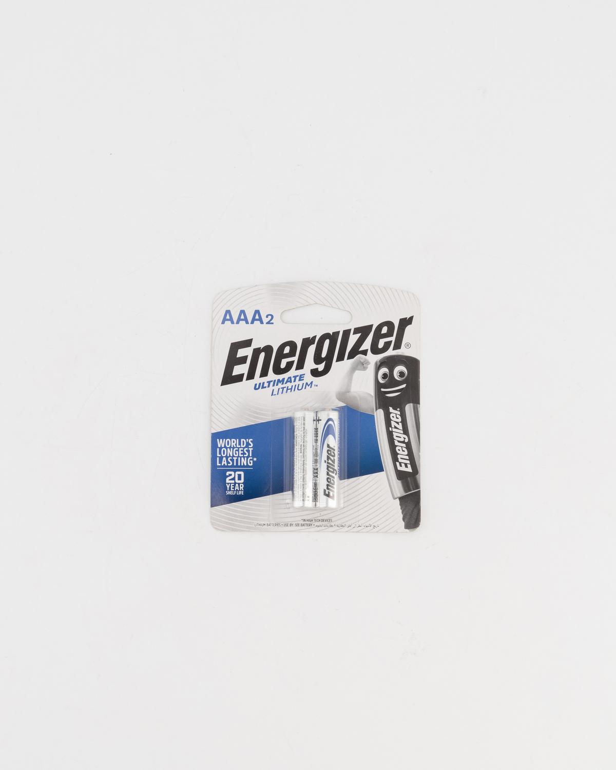 Energizer Ultimate Lithium AAA Batteries - 2 Pack -  No Colour