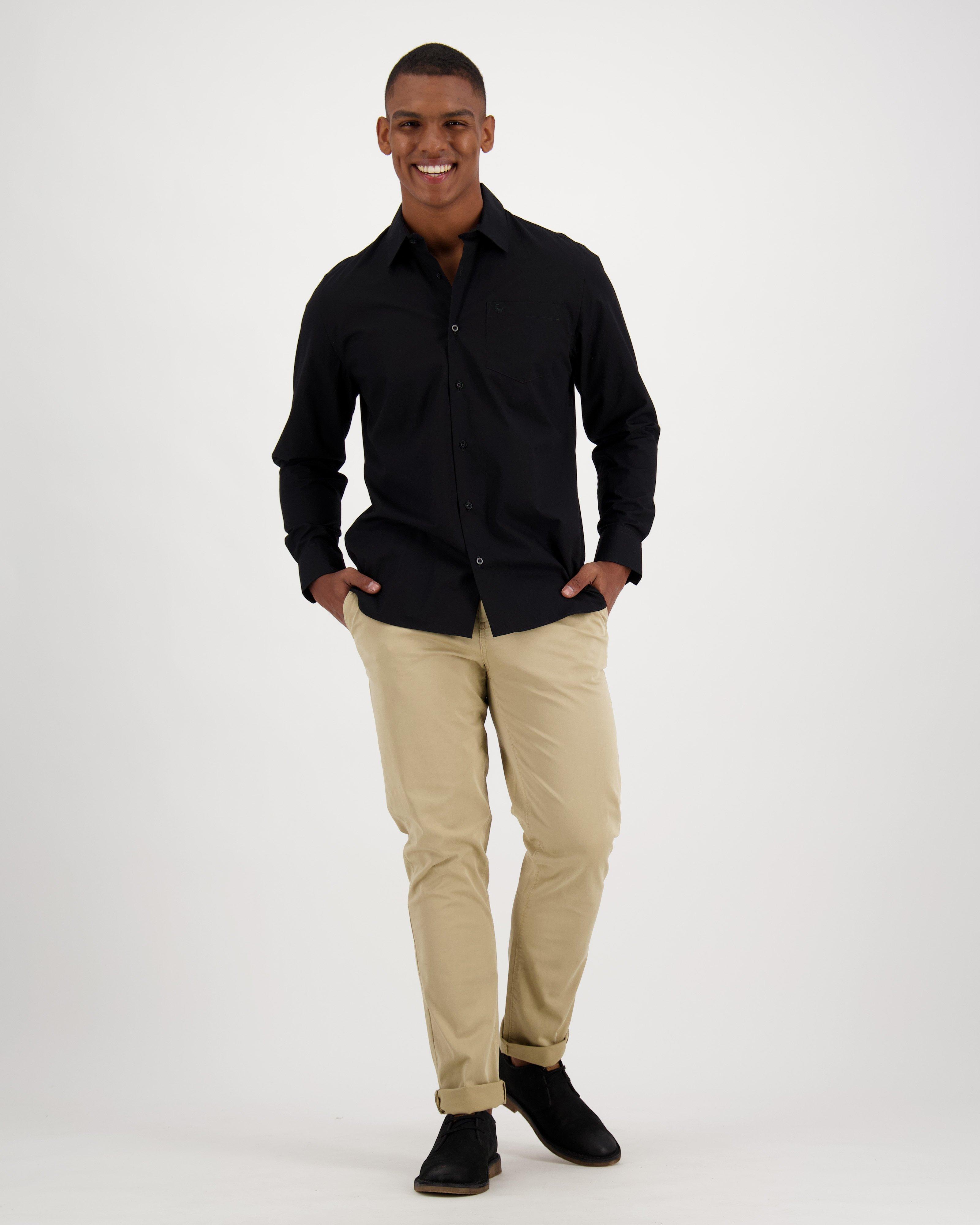 Old Khaki Men’s Andy Regular Fit Shirt -  Black