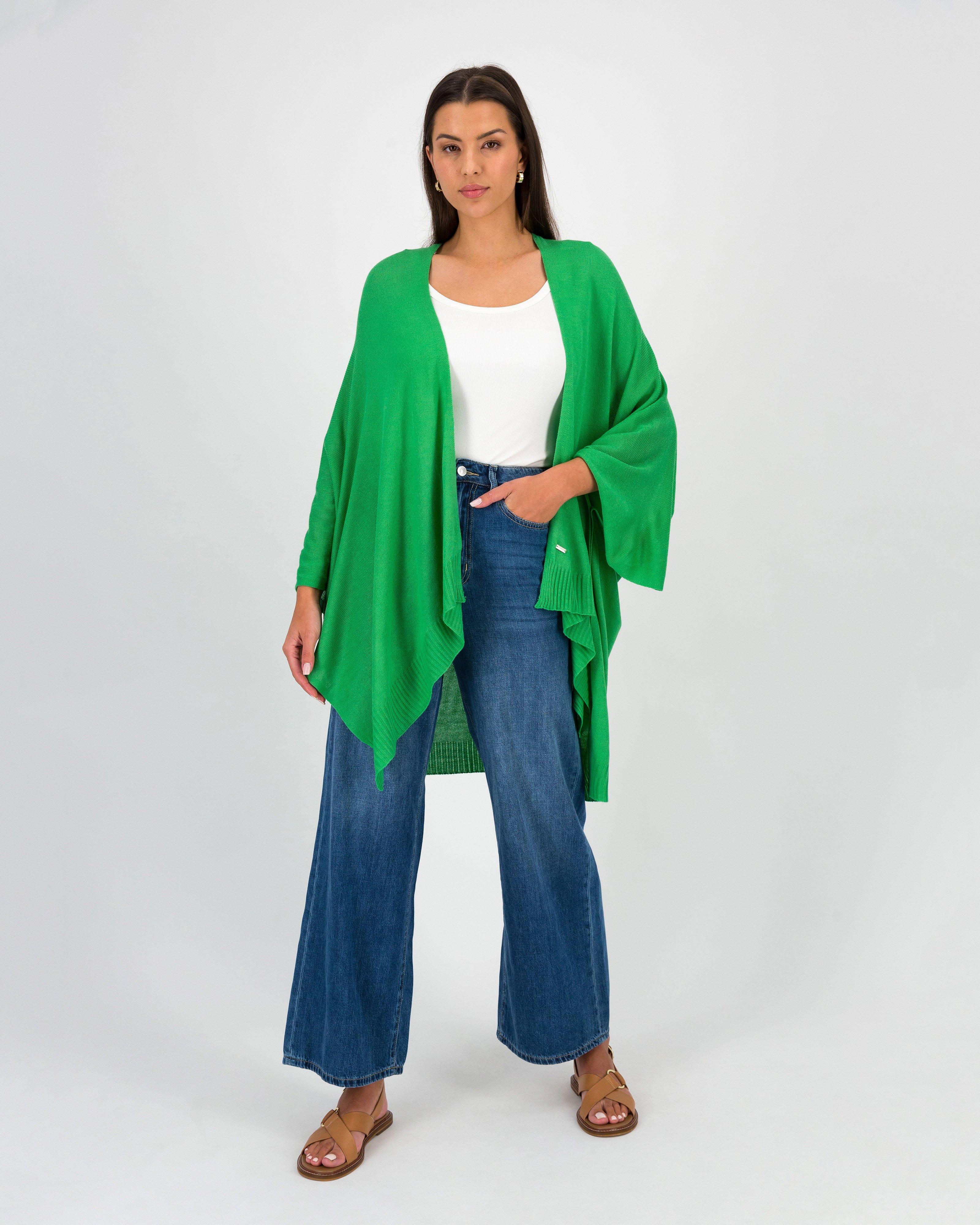 Posey Knitted Kimono -  Light Green