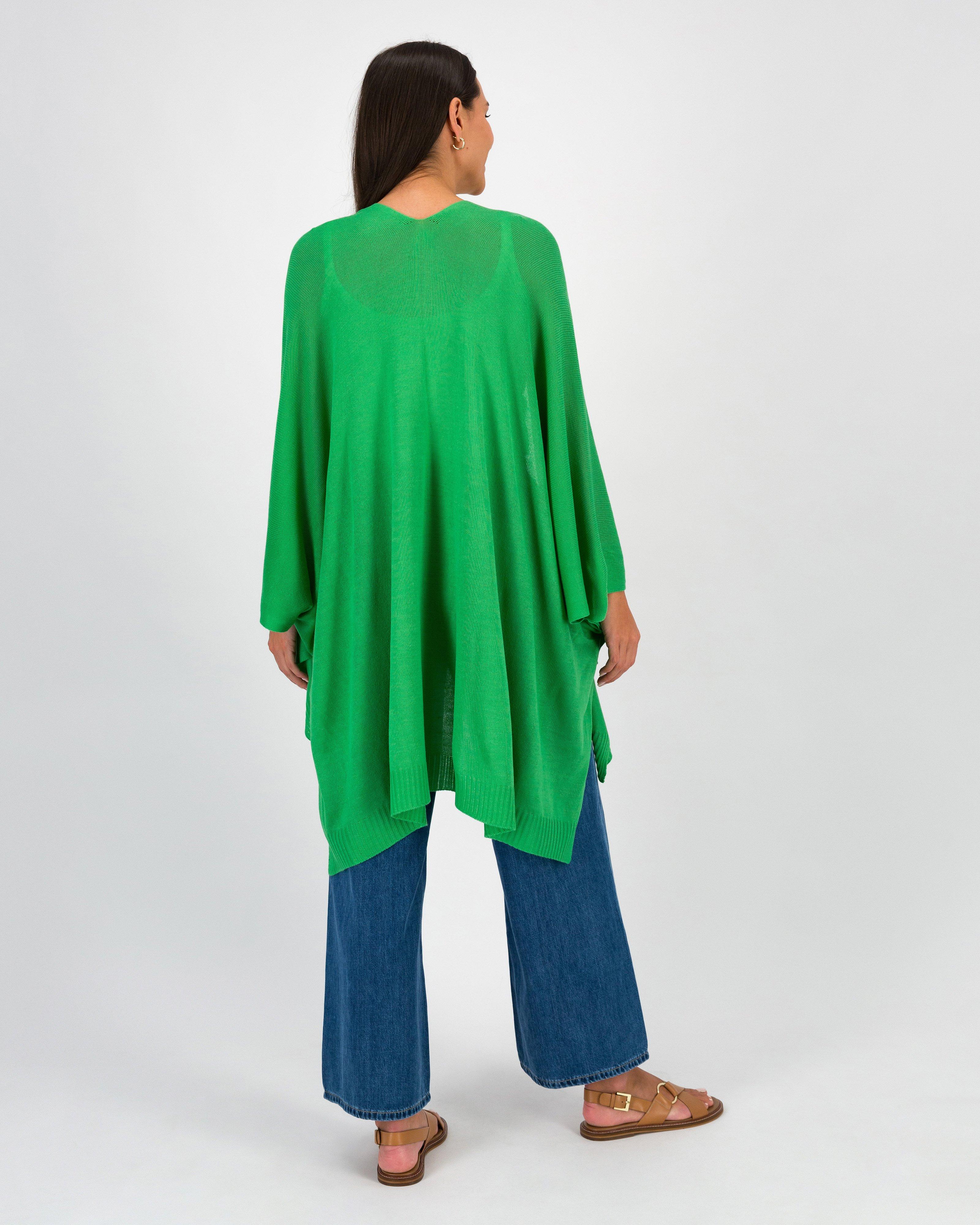 Posey Knitted Kimono -  Light Green