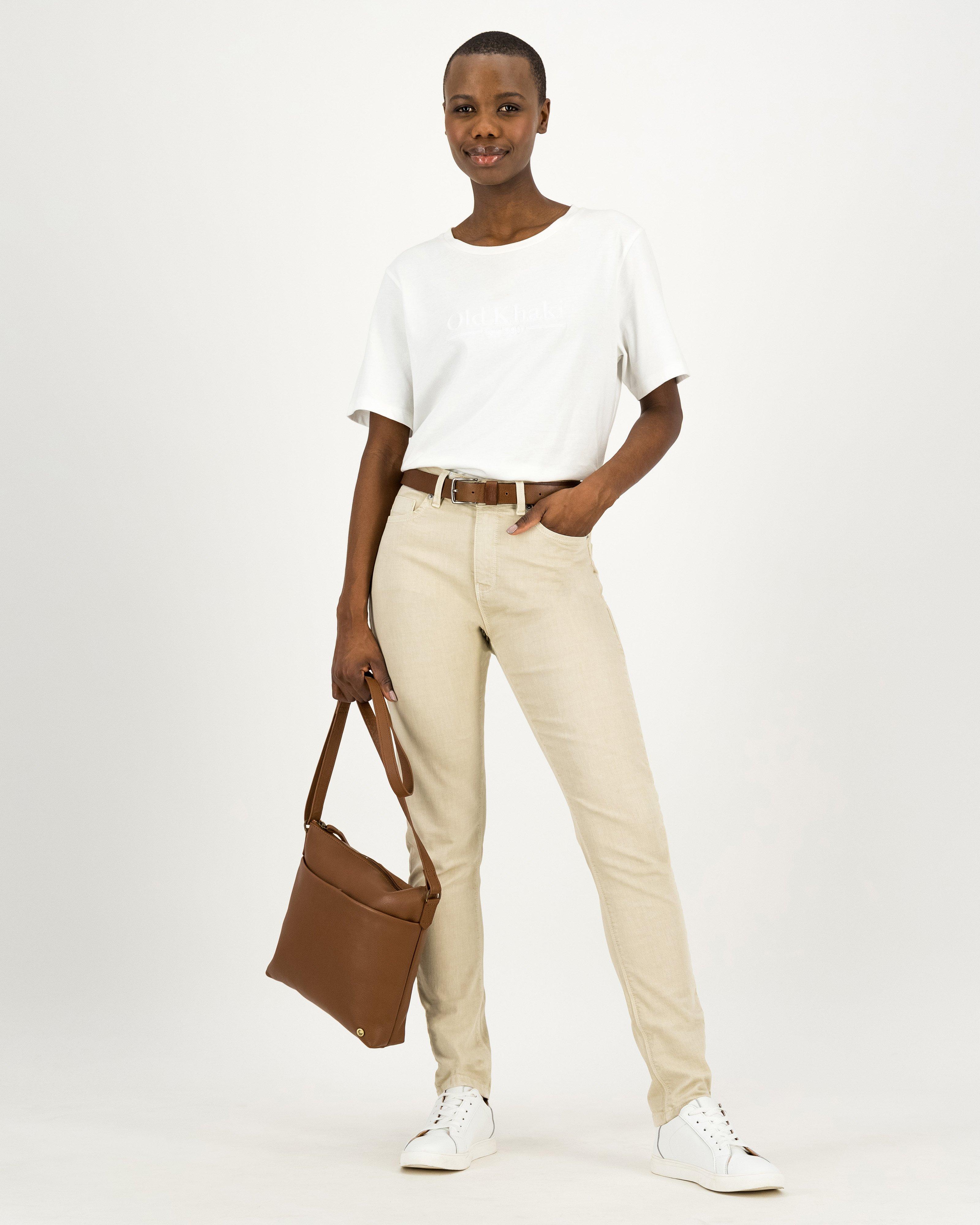 Slim fit khakis women's sales
