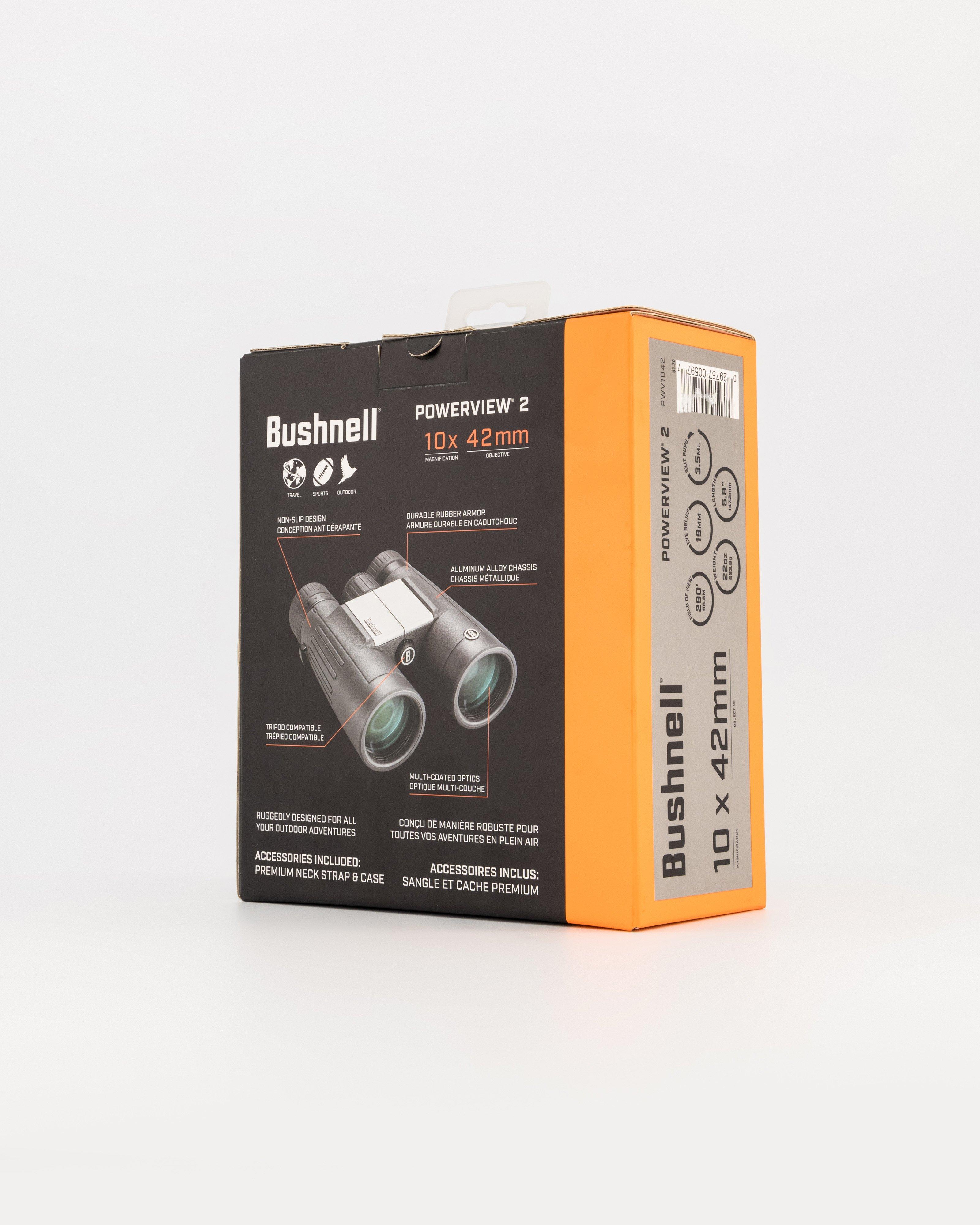 Bushnell Powerview 2 10x42 Binoculars -  Black