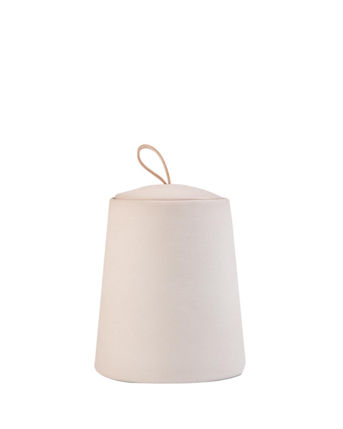 Chalky Candle with Lid -  pink