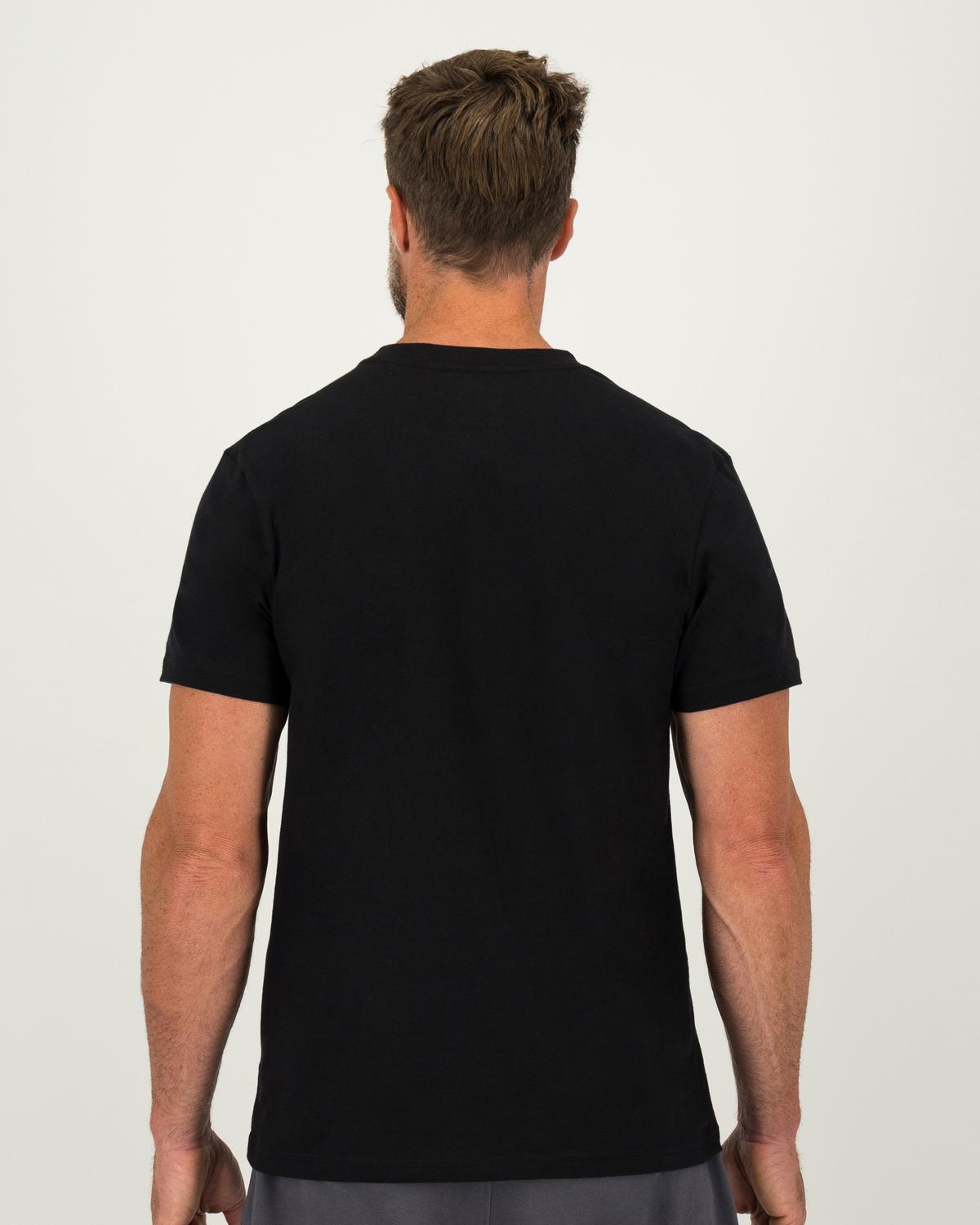 K-Way Elements Men’s Short Sleeve T-shirt -  Black