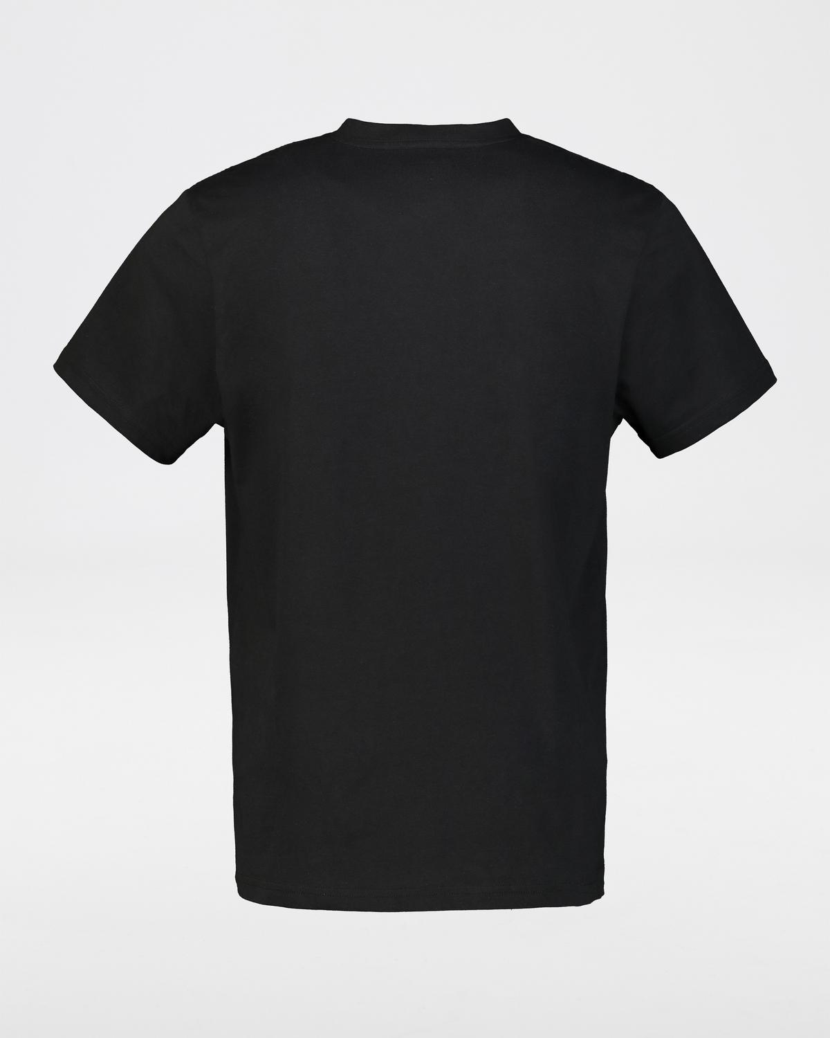 K-Way Elements Men’s Short Sleeve T-shirt -  Black