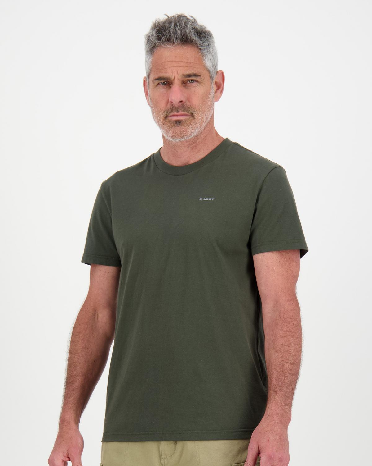 K-Way Elements Men’s Short Sleeve T-shirt -  Olive
