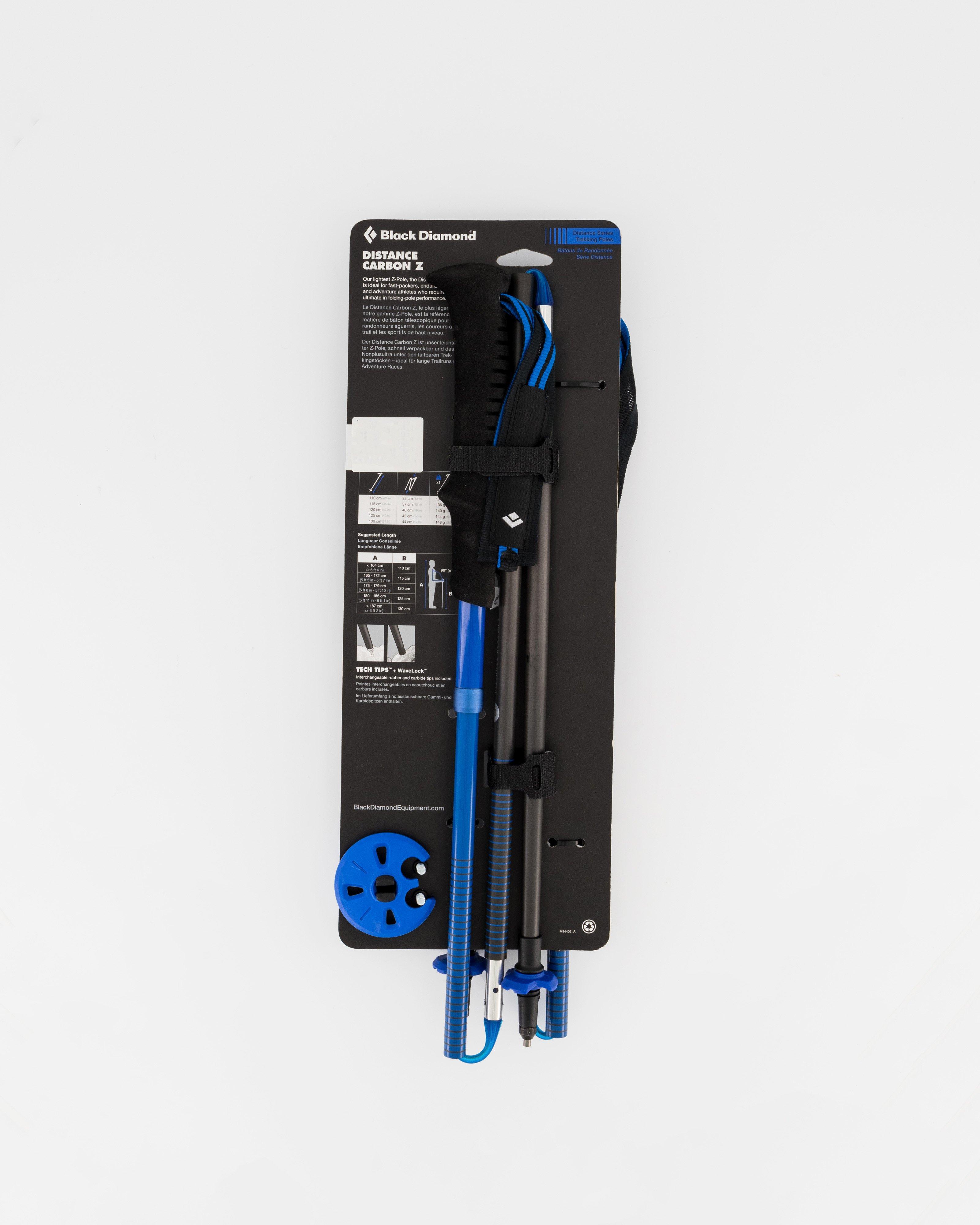 Bâtons De Trekking Black Diamond Distance Z Carbone - Ultra Blue, 130 Cm - Neuf