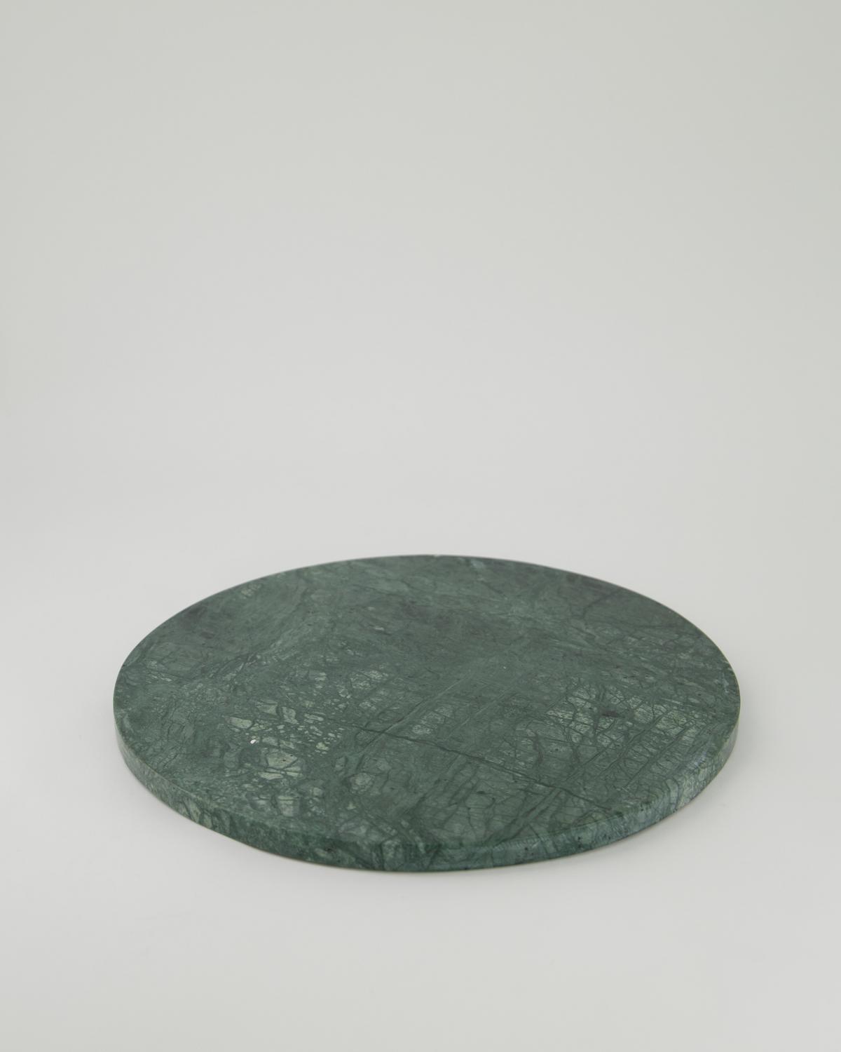 Round marble board -  Green