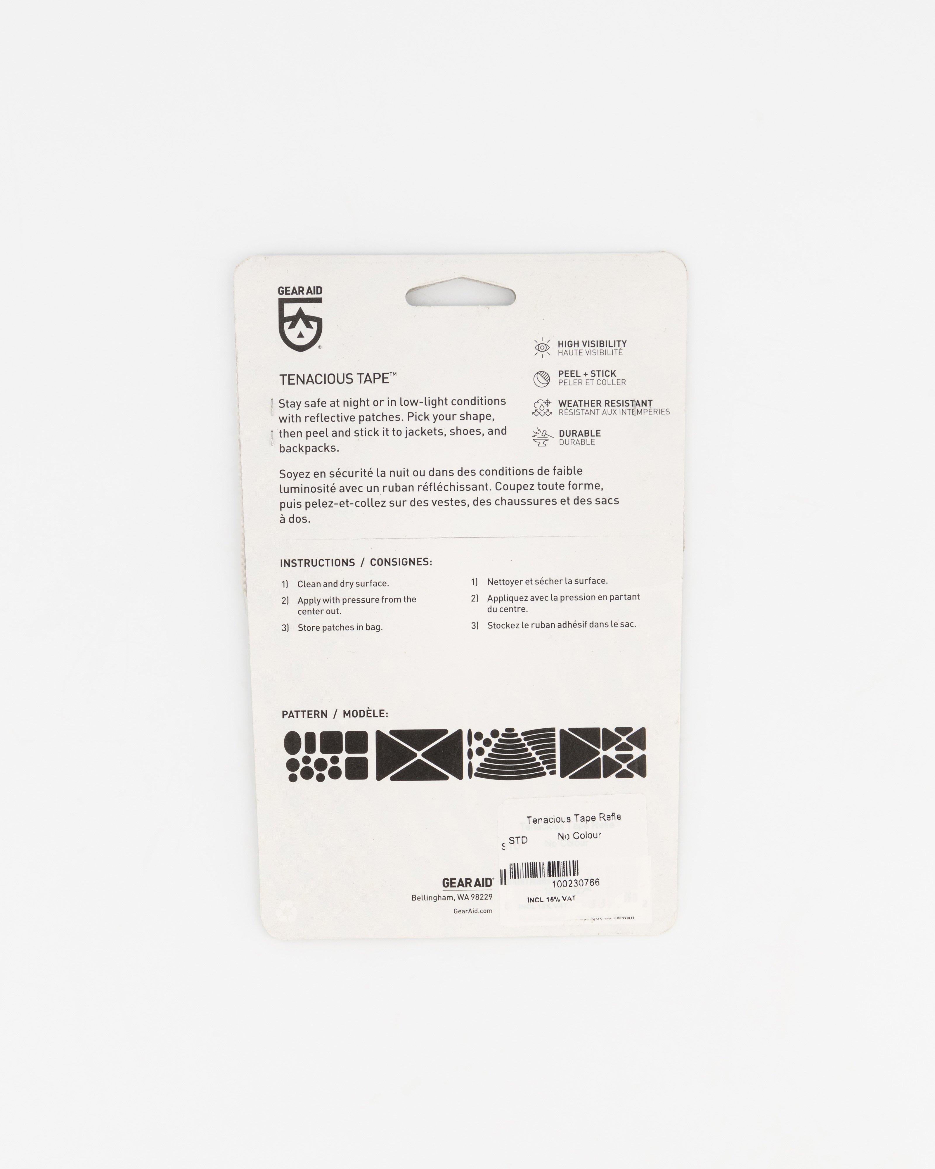 Tenacious Tape Reflective Patches -  No Colour
