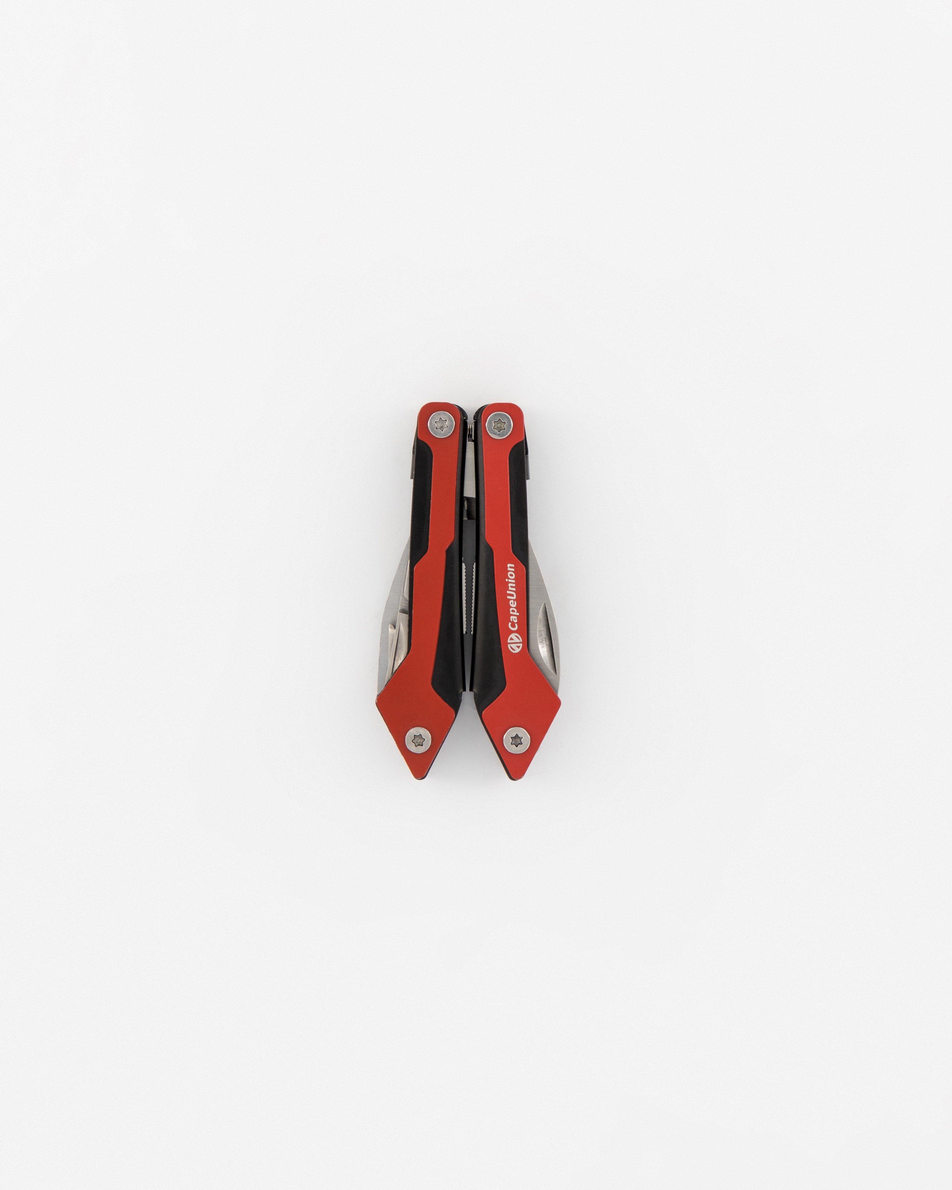 Cape Union Multi-Tool and Folding Knife Combo -  Red