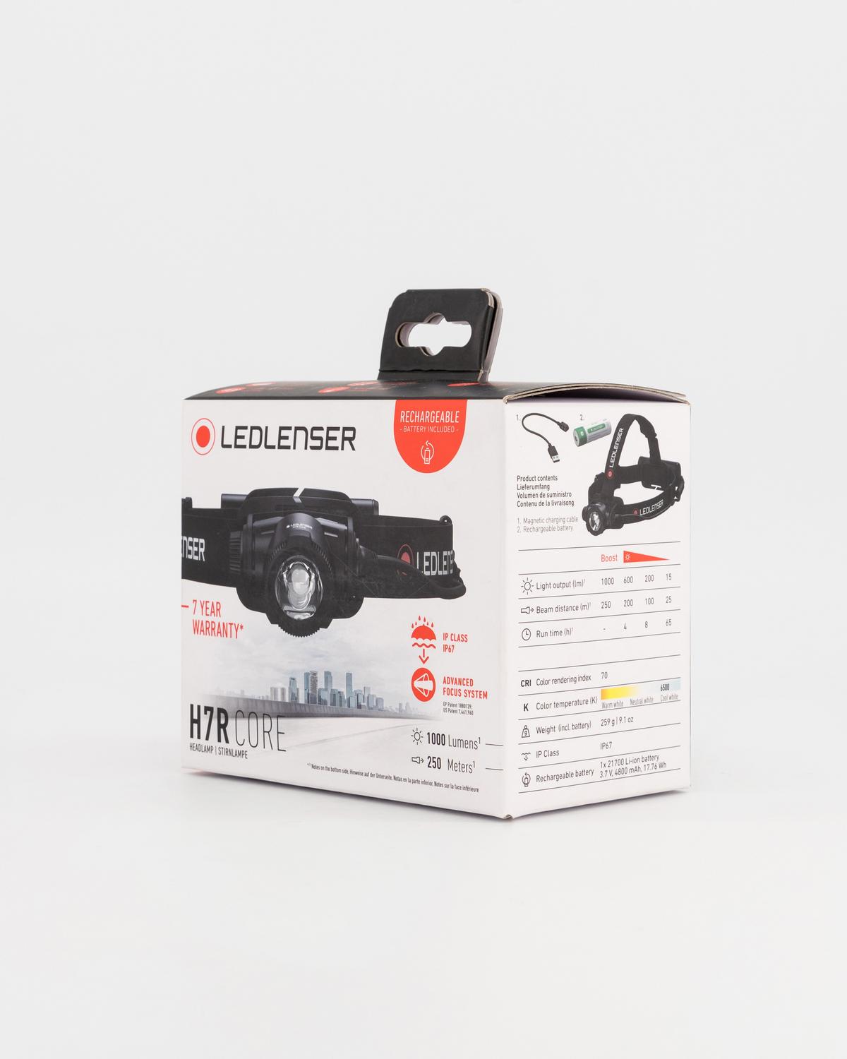 Ledlenser H7R Core Rechargeable Headlamp -  Black