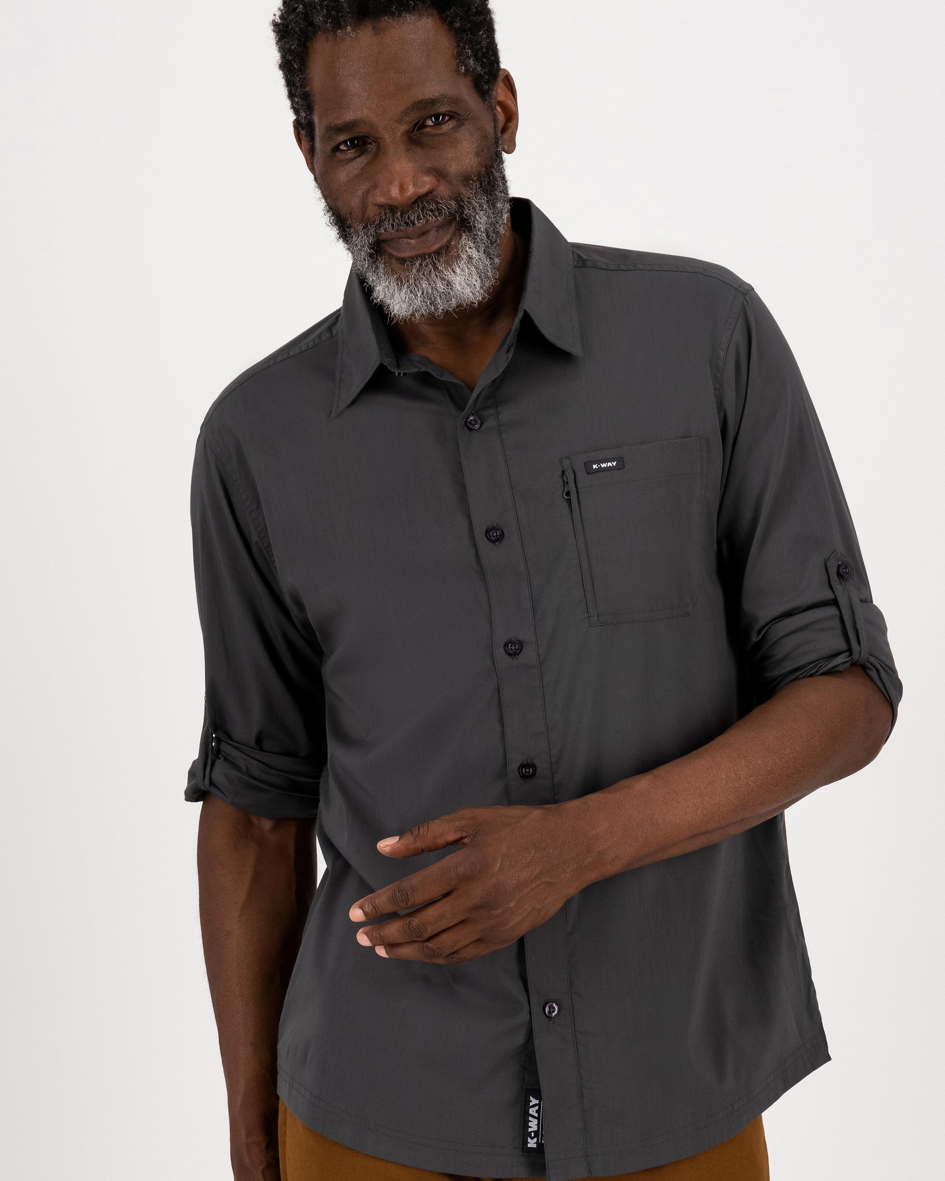 K-Way Elements Men’s Travel Shirt -  Graphite