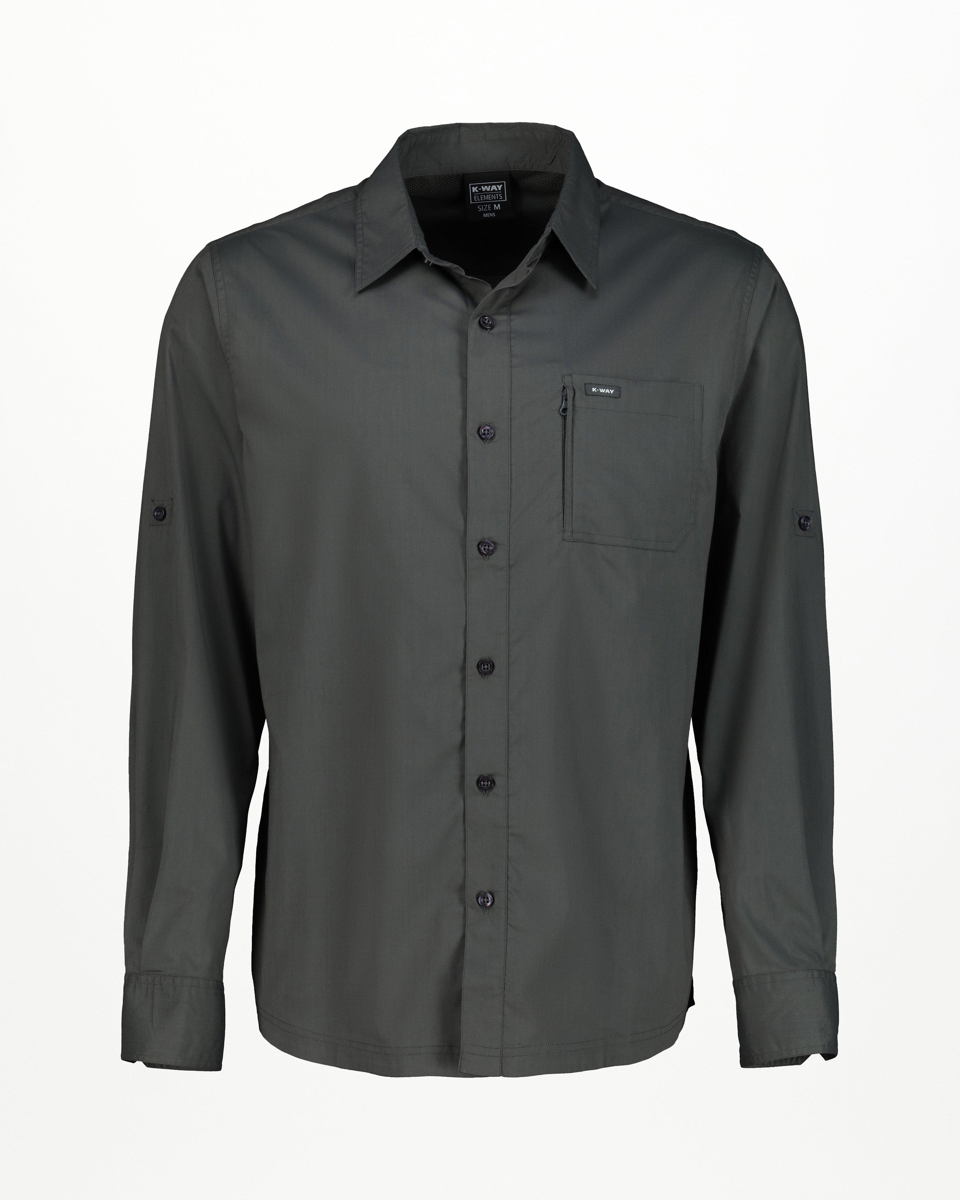 K-Way Elements Men’s Travel Shirt -  Graphite