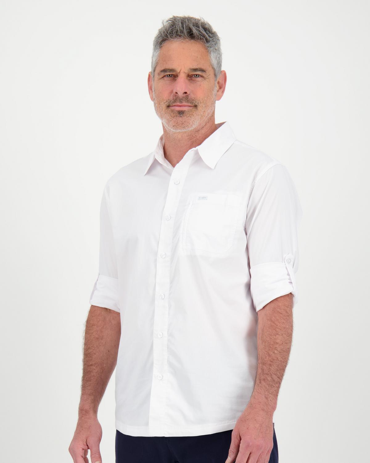 K-Way Elements Men’s Travel Shirt -  White