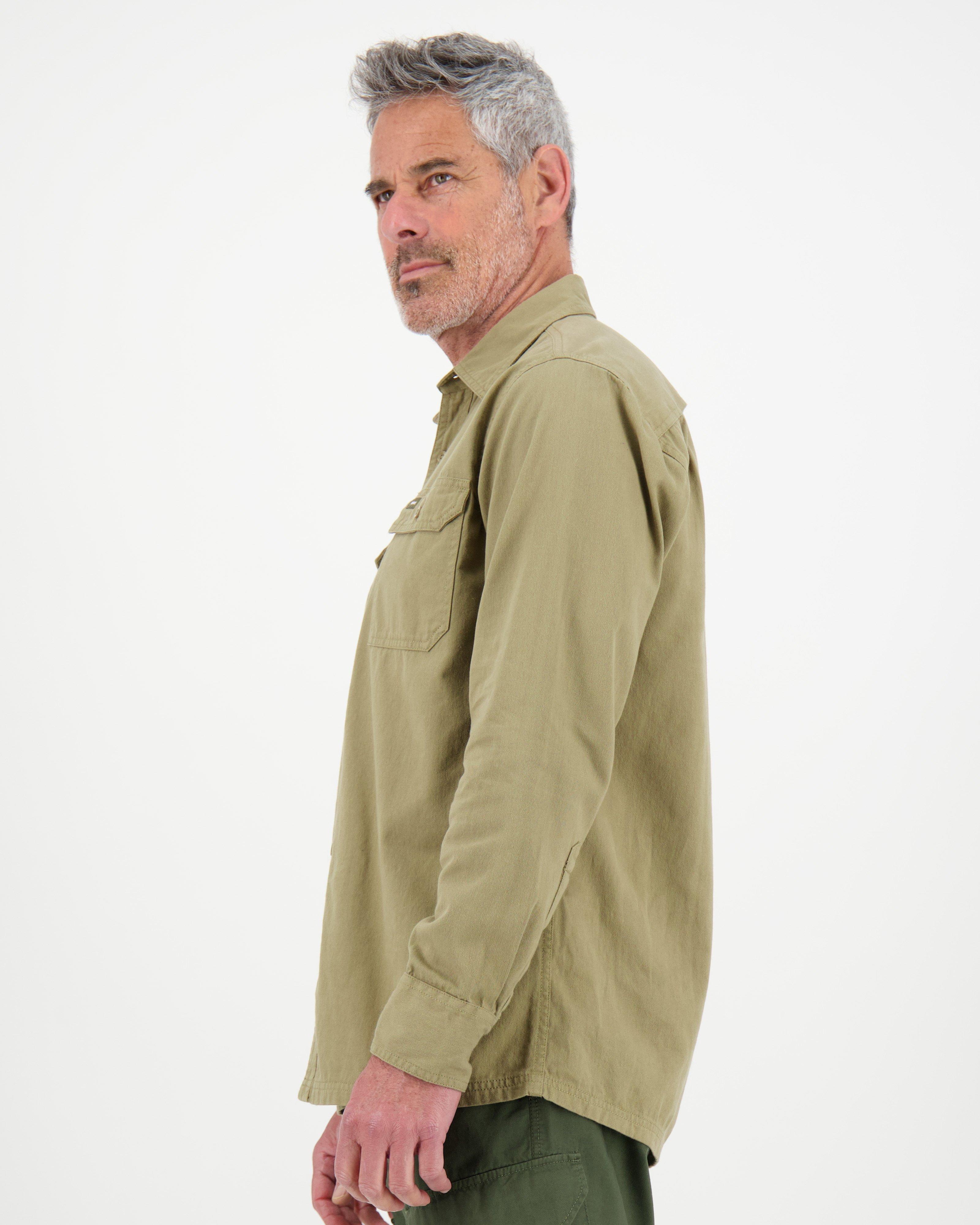 K-Way Elements Men's Safari Heavyweight Shirt -  Khaki