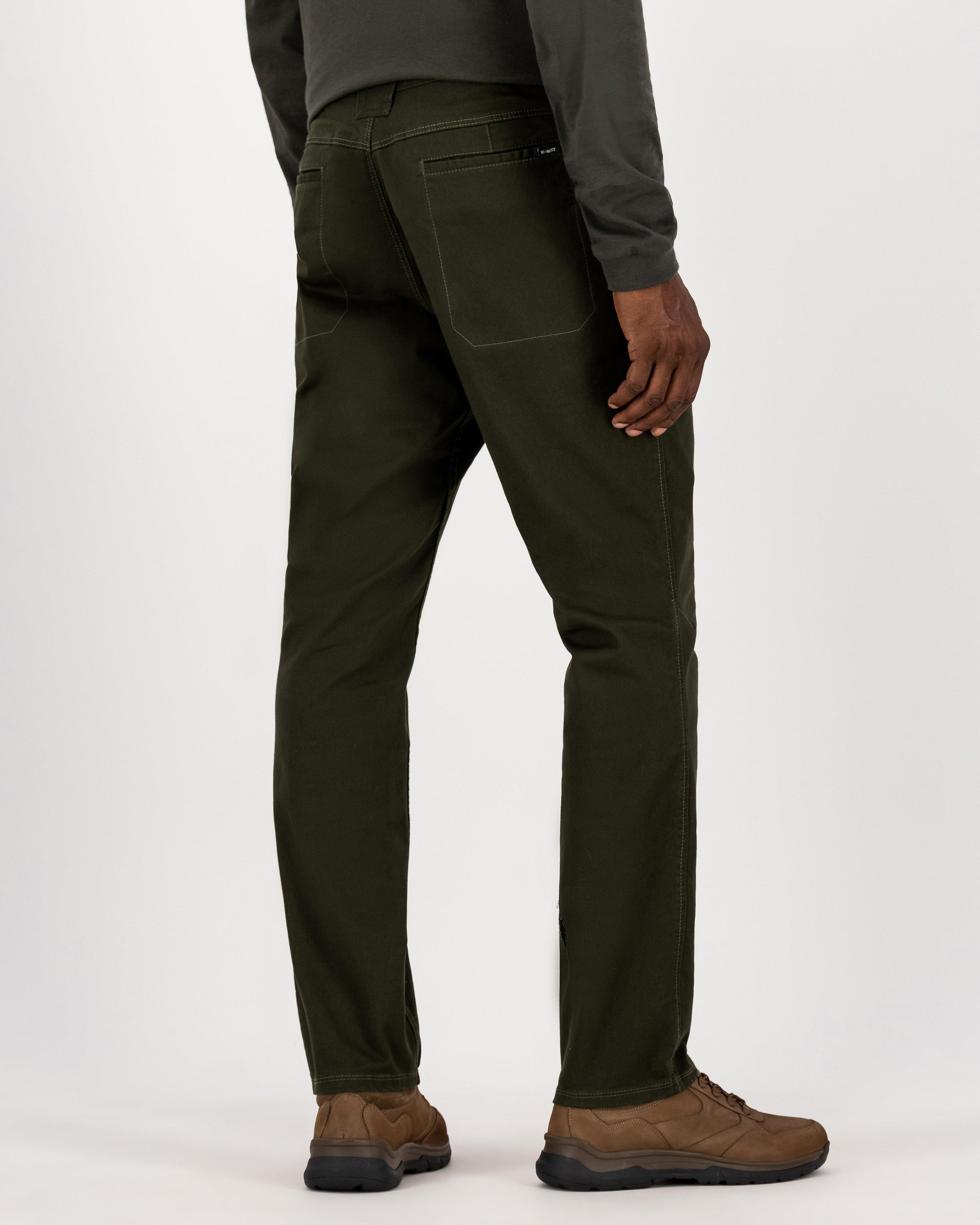 K-Way Elements Men's Travel Chinos -  Dark Olive