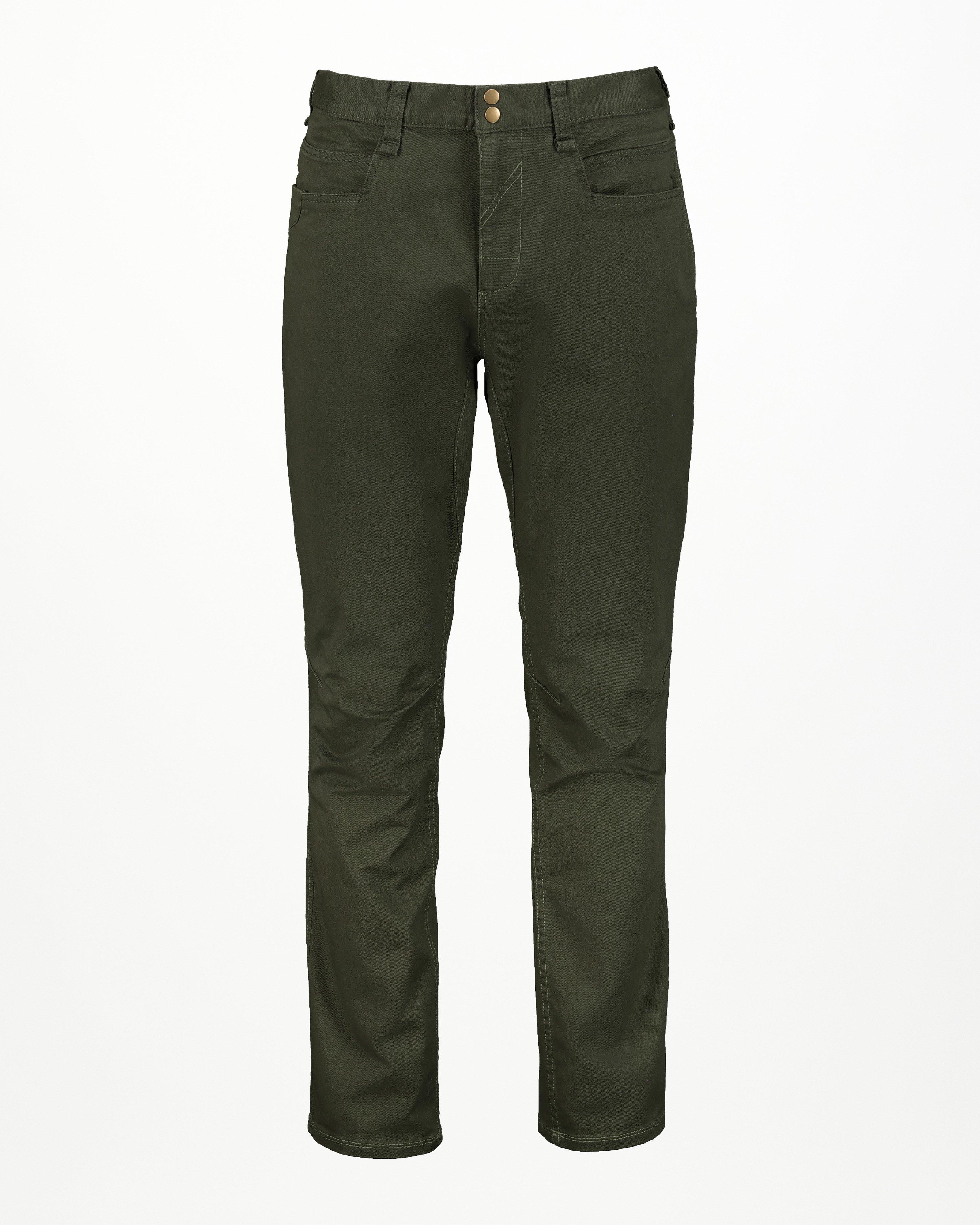 K-Way Elements Men's Travel Chinos -  Dark Olive