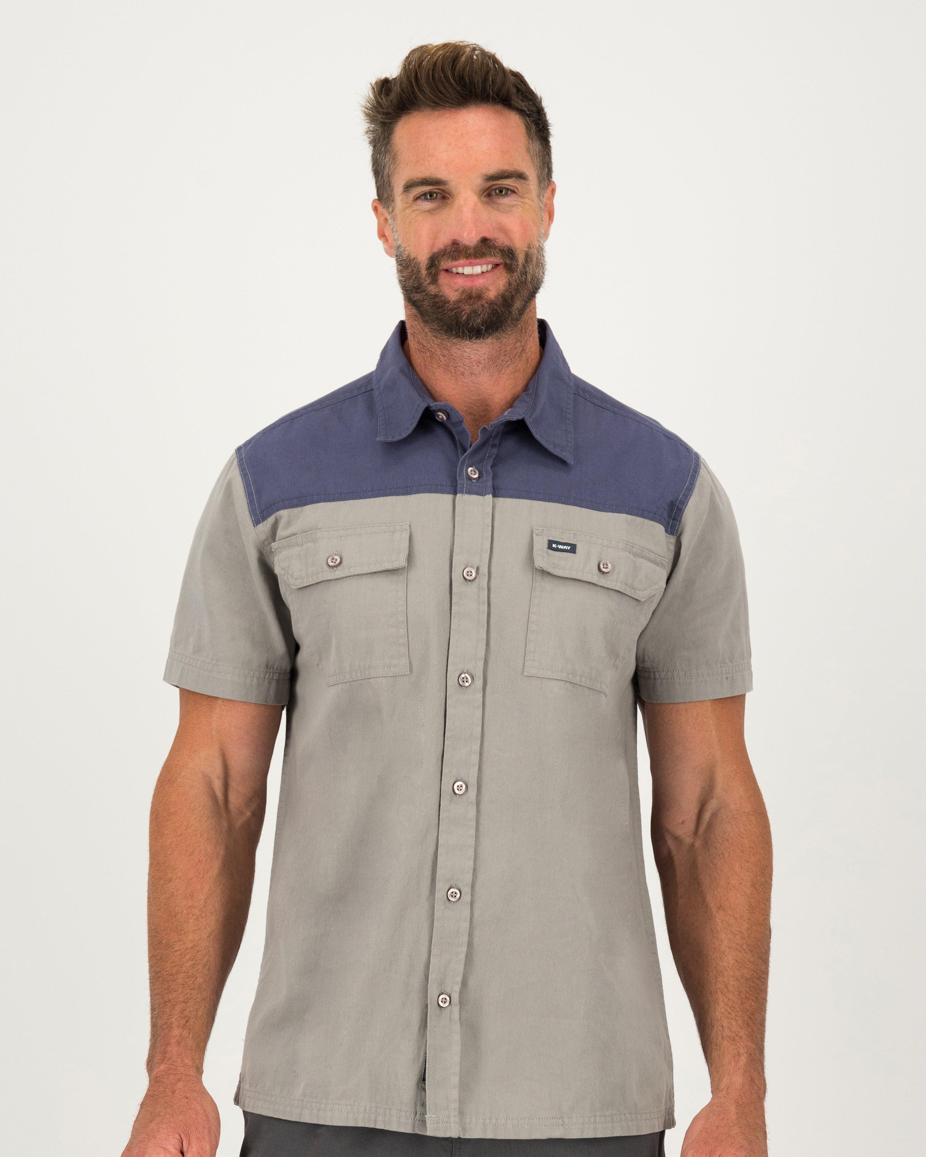 K-Way Men's Elements Safari Heavyweight Short Sleeve Shirt