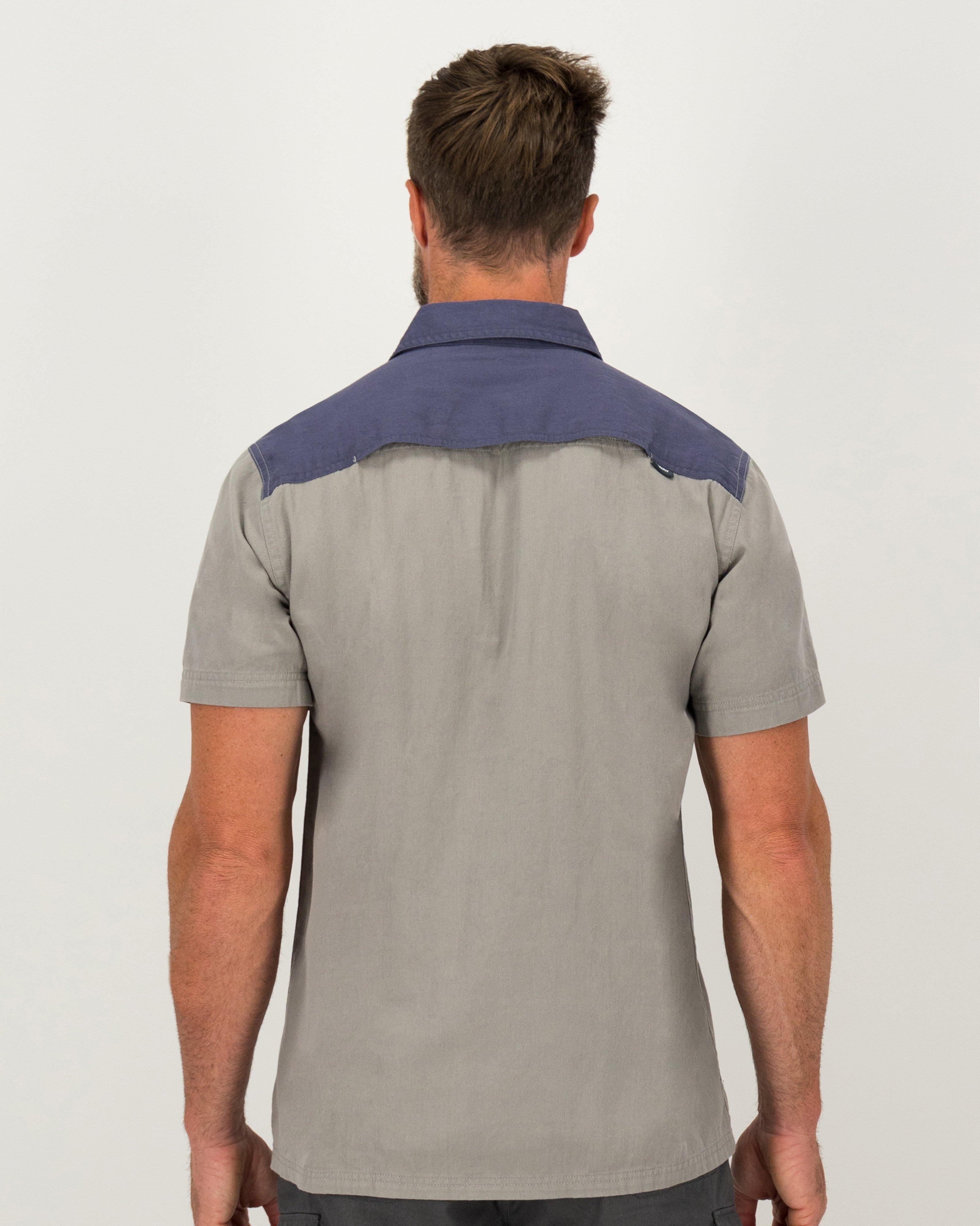 K-Way Elements Men's Safari Heavyweight Shirt -  Grey