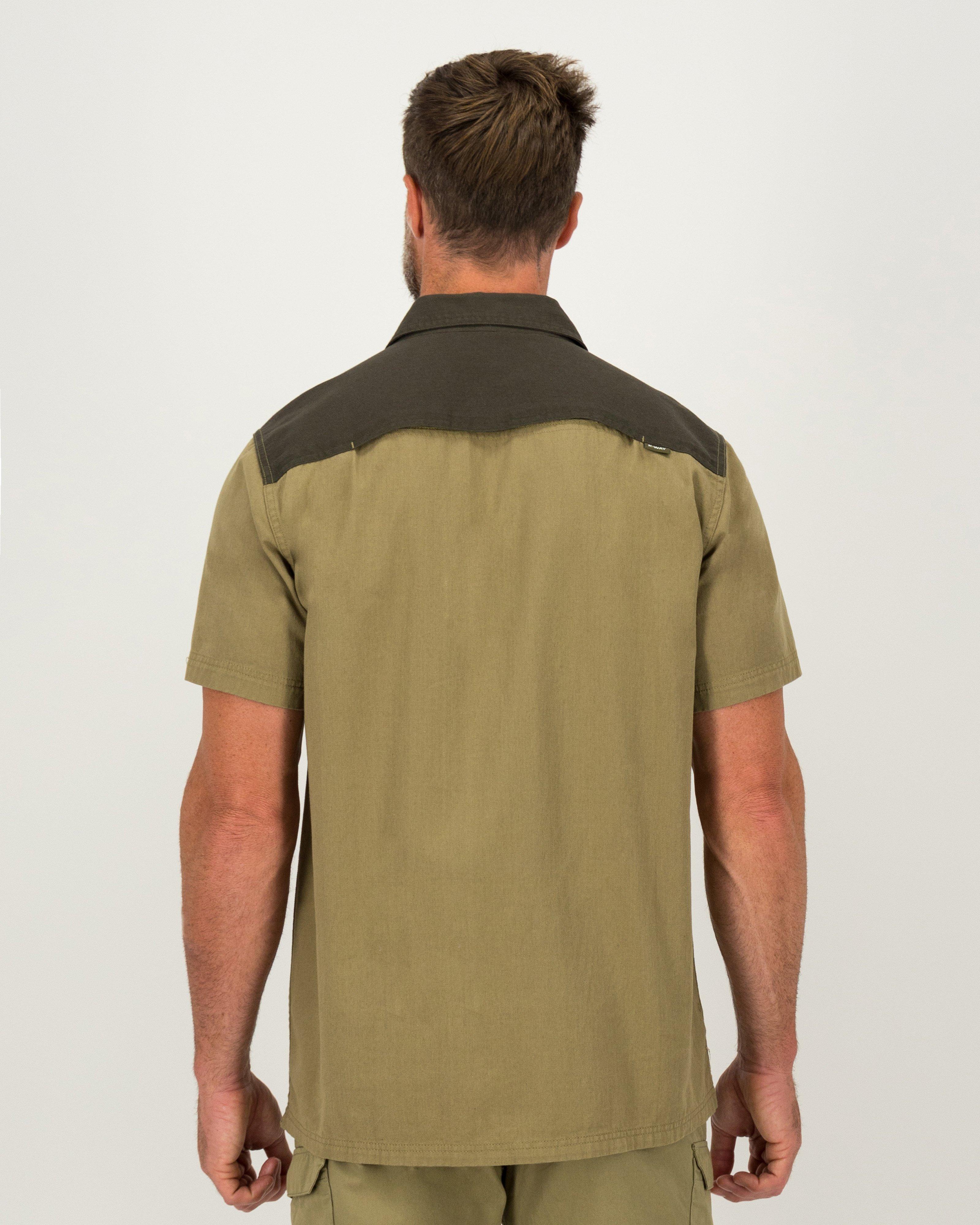 K-Way Elements Men's Safari Heavyweight Shirt -  Khaki