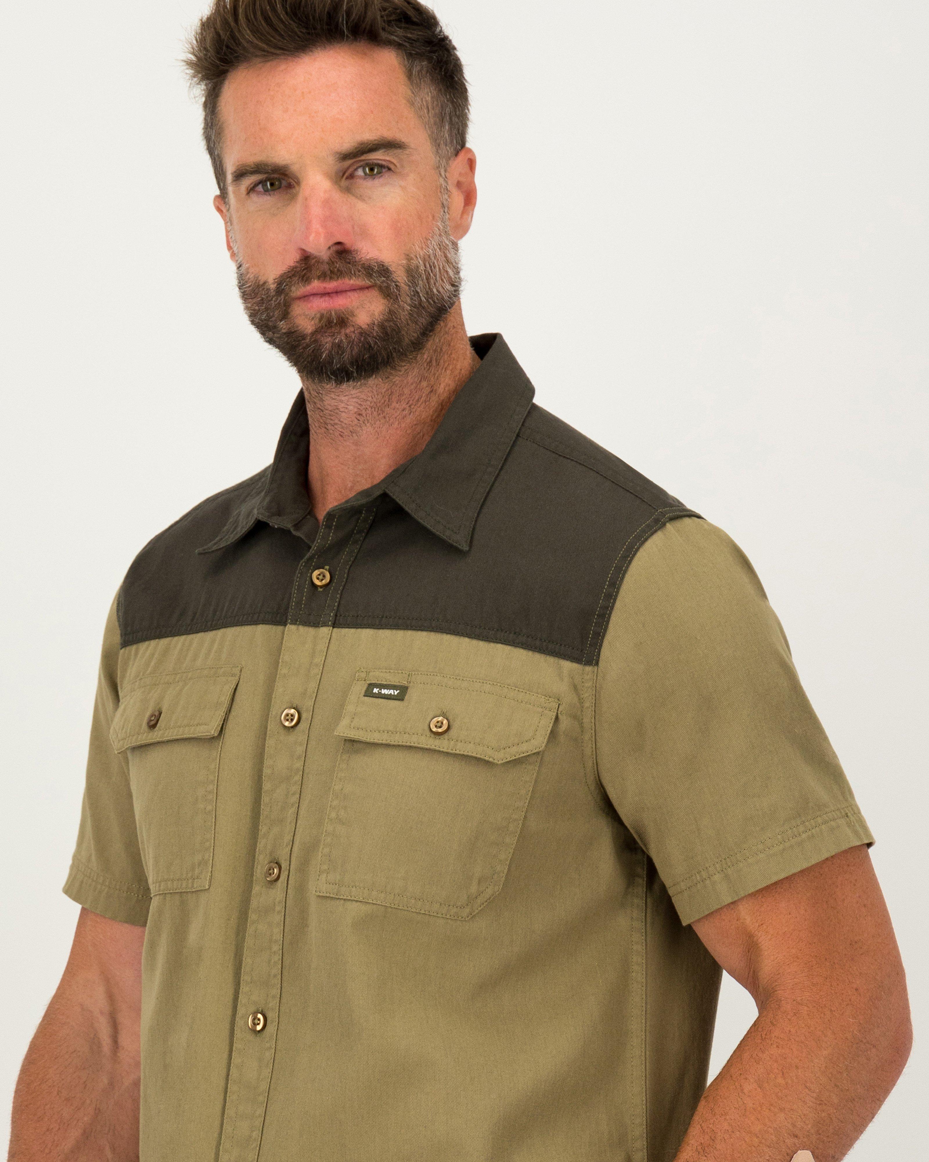 K-Way Elements Men's Safari Heavyweight Shirt -  Khaki