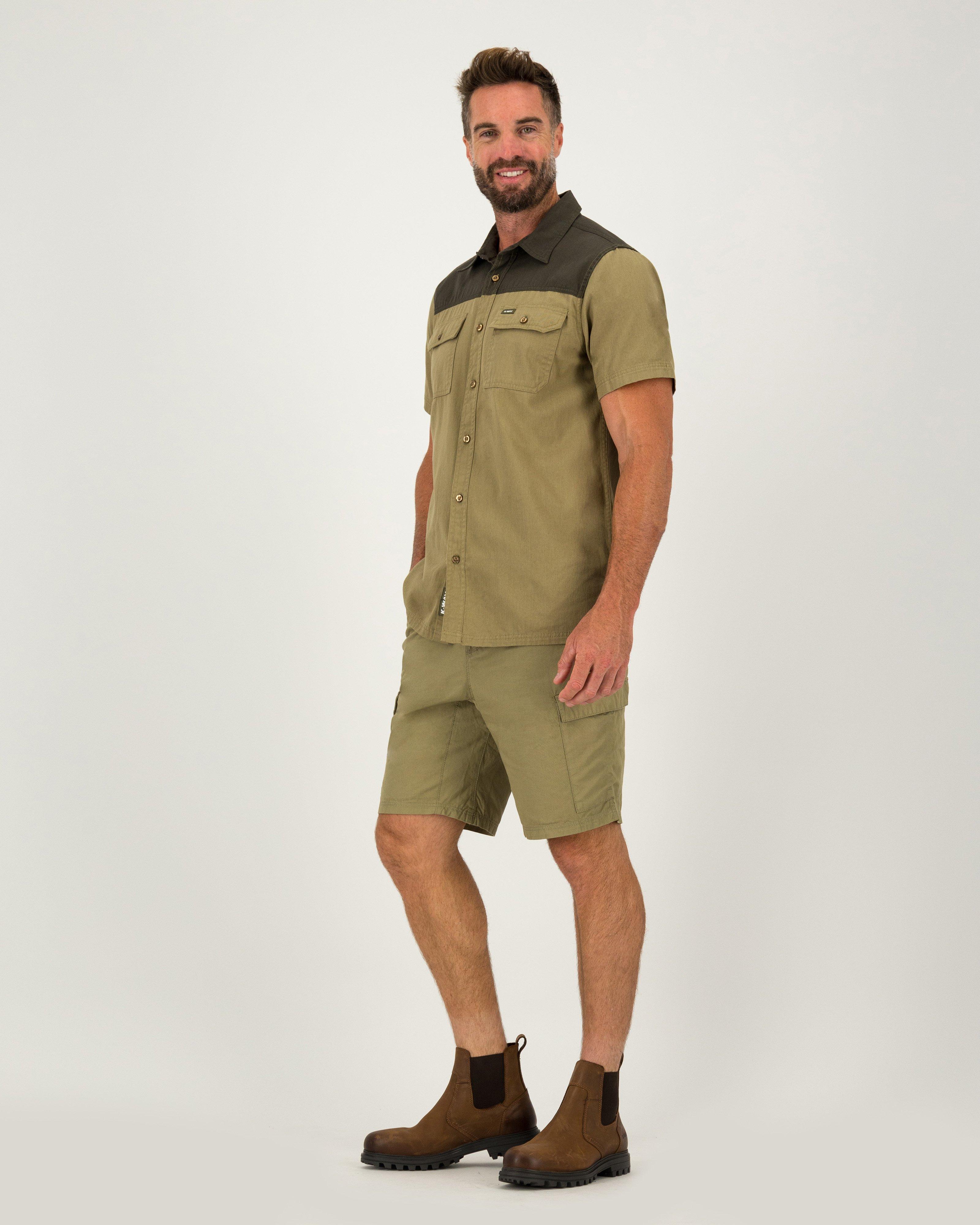 K-Way Elements Men's Safari Heavyweight Shirt -  Khaki