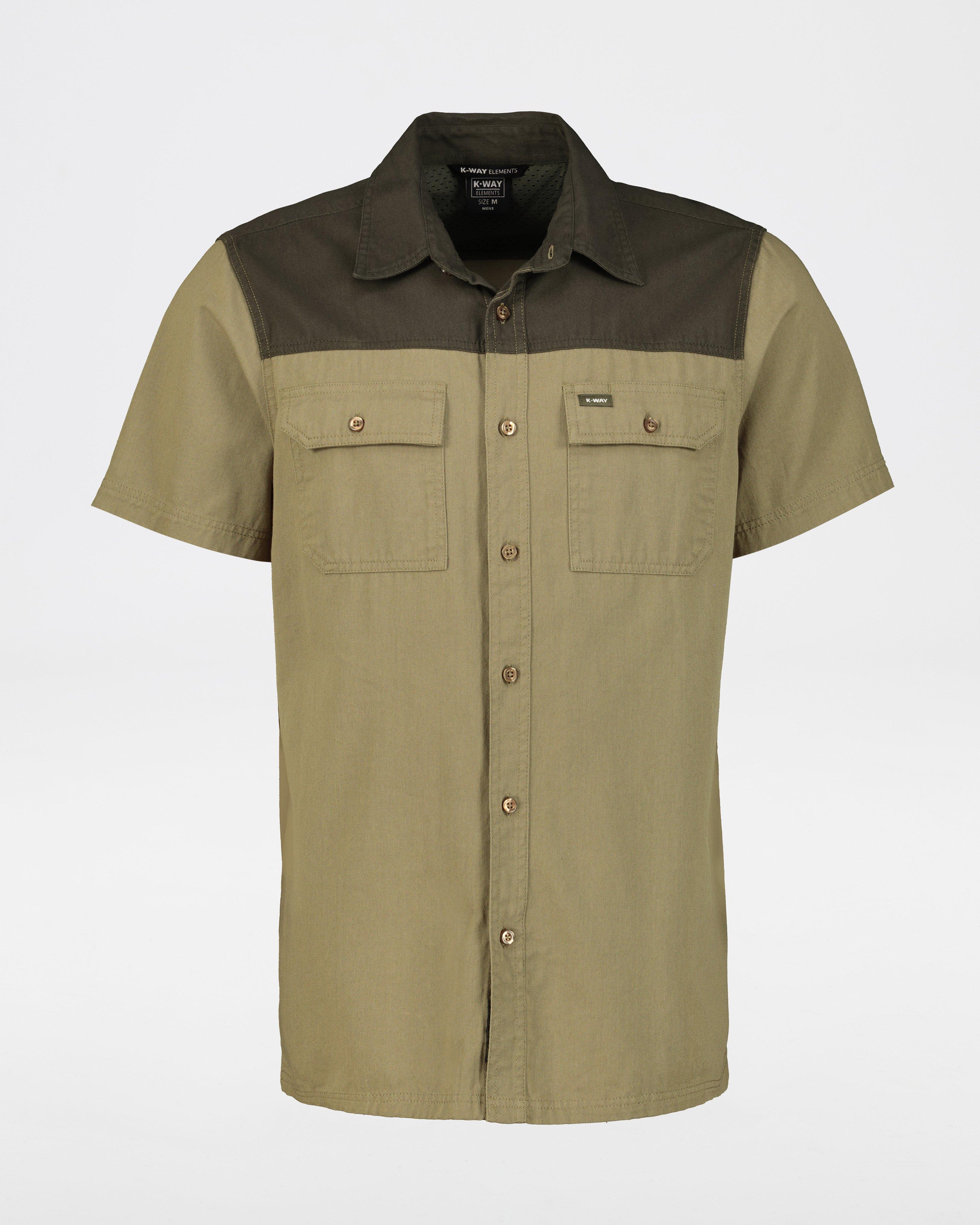 K-Way Elements Men's Safari Heavyweight Shirt -  Khaki