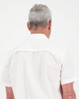 K-Way Elements Men’s Safari Lightweight Short Sleeve Shirt -  white