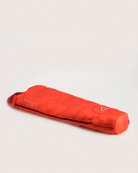 K-Way Kids Printed Adventurer Sleeping Bag -  red