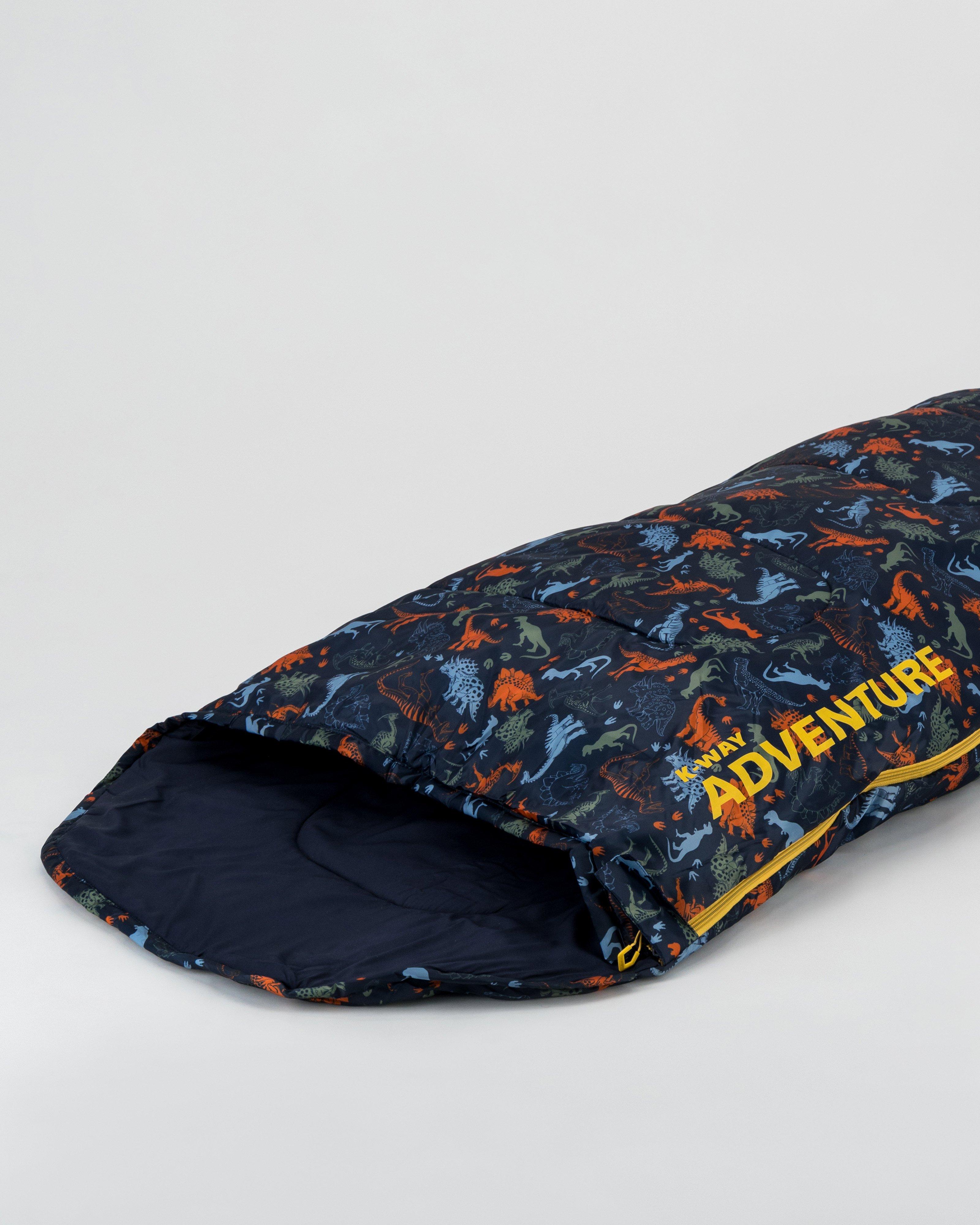K-Way Kids Printed Adventurer Sleeping Bag -  Navy