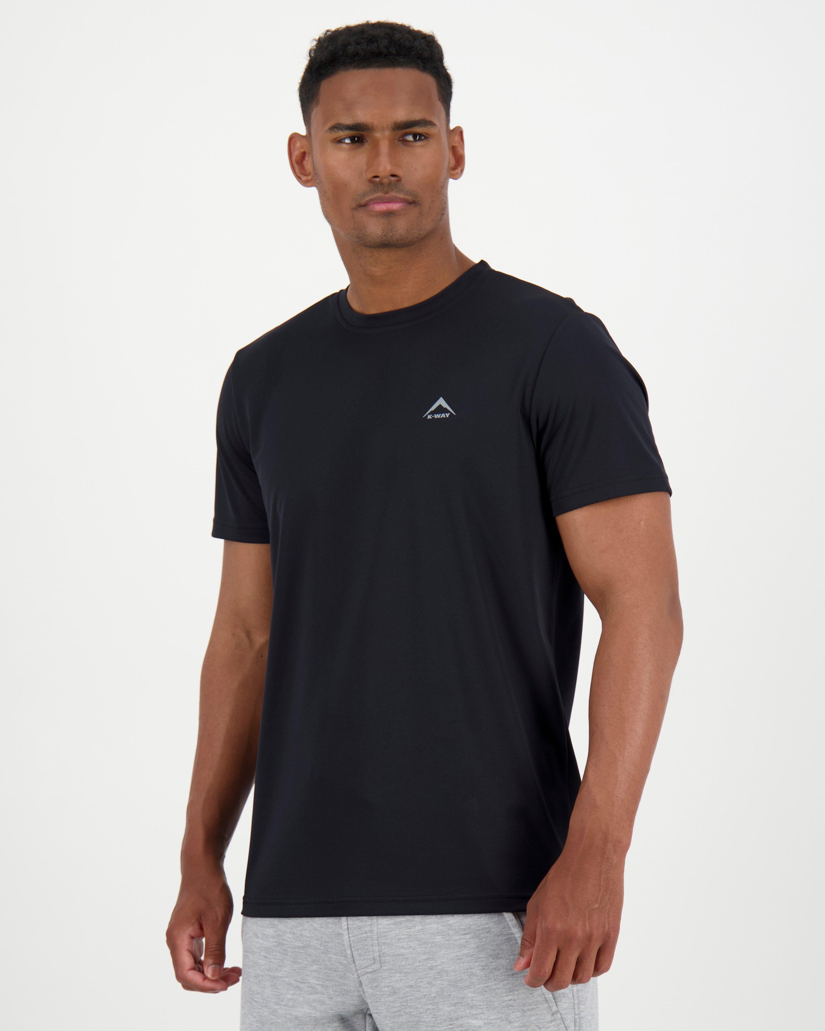 K-Way Pulse Men’s Basic Trail T-Shirt -  Black