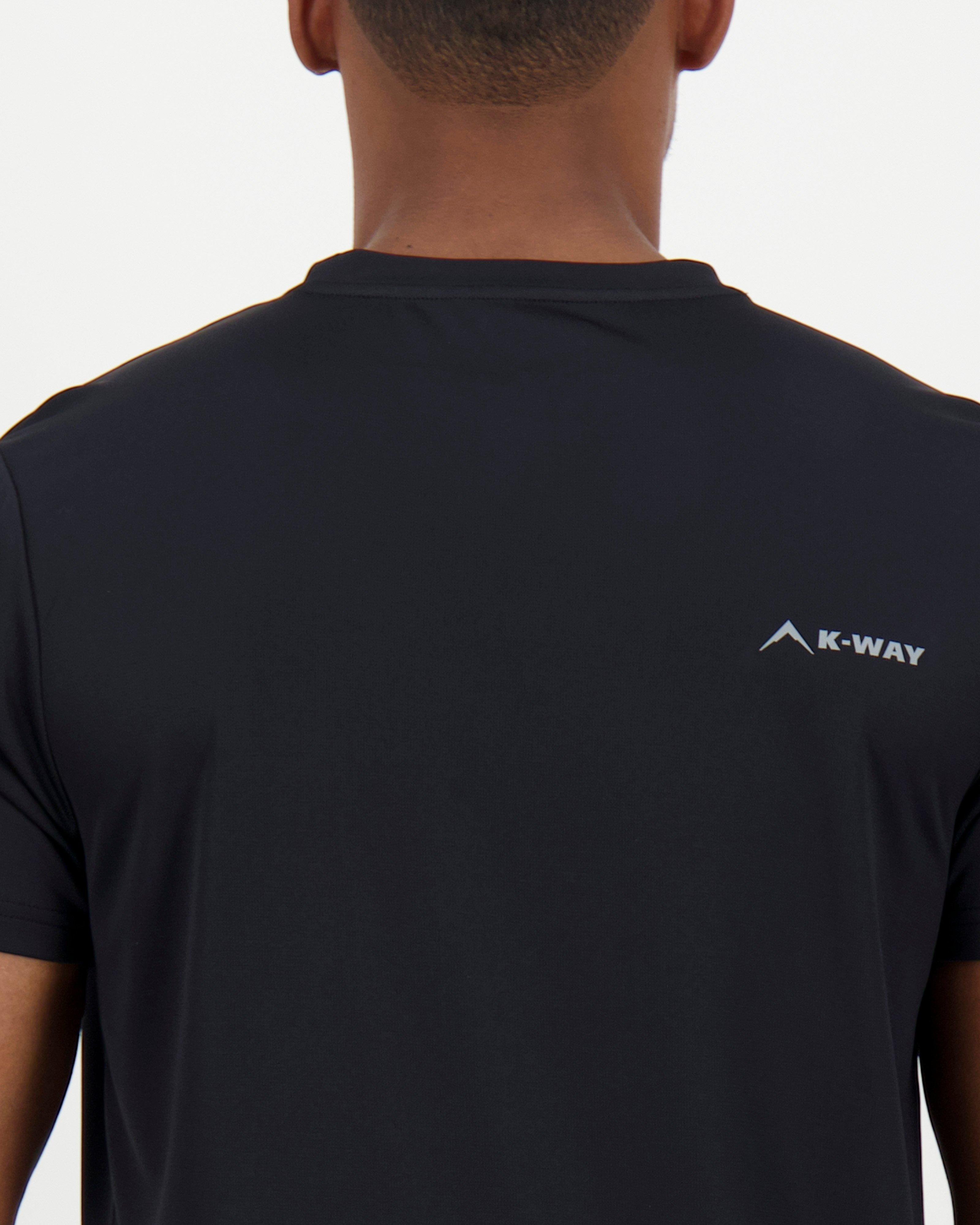 K-Way Pulse Men’s Basic Trail T-Shirt -  Black