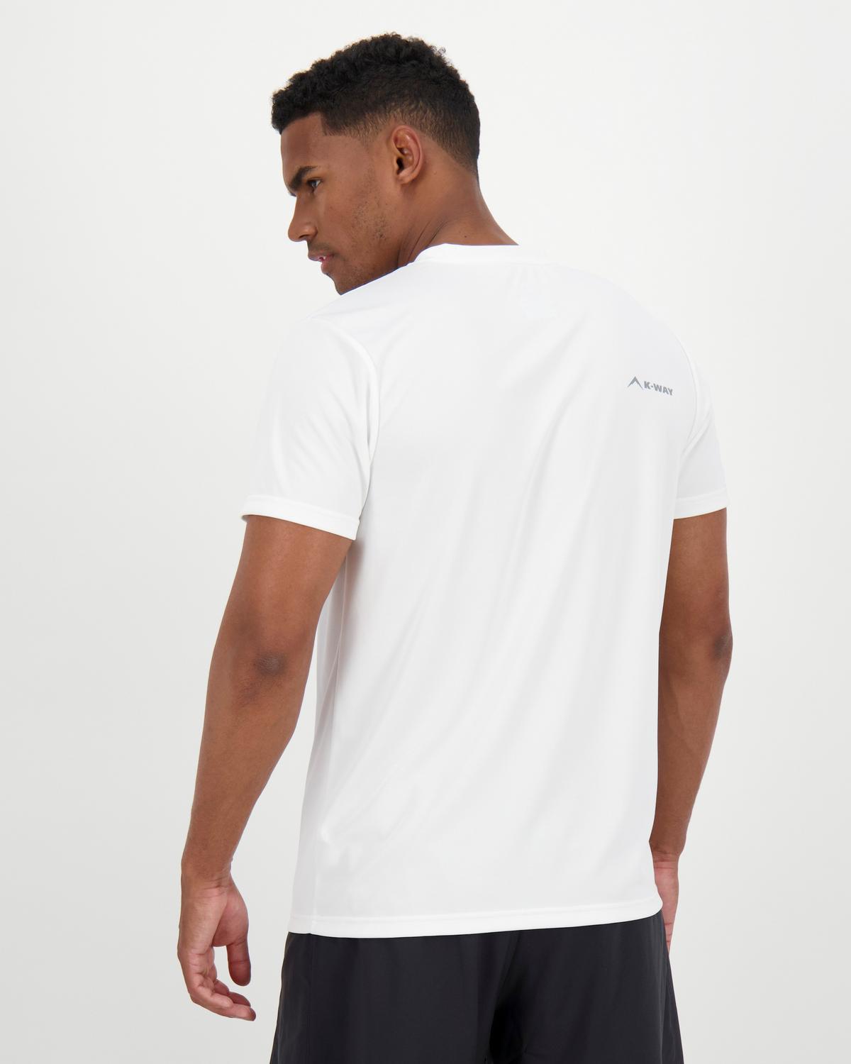 K-Way Men’s Basic Trail T-Shirt -  White