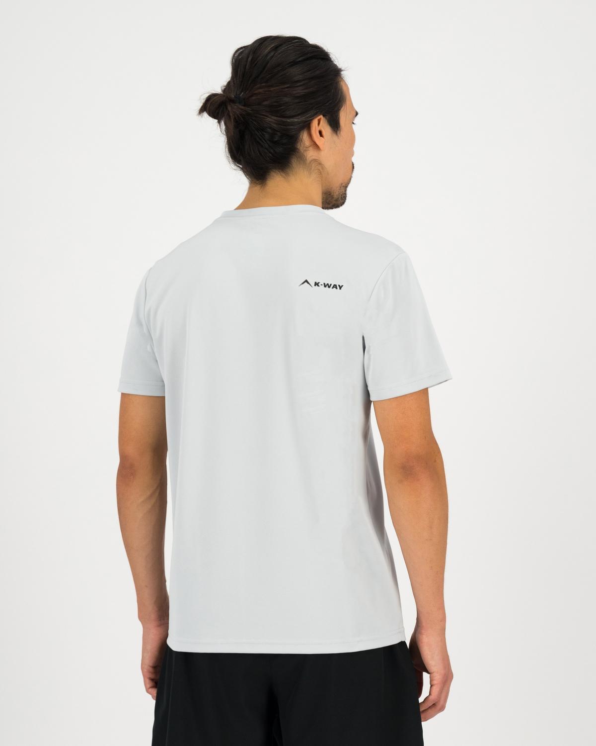K-Way Men’s Basic Trail T-Shirt -  Silver