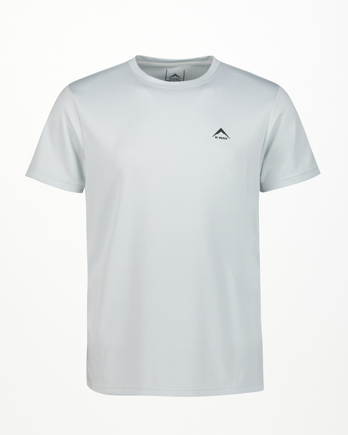 K-Way Men’s Basic Trail T-Shirt -  Silver