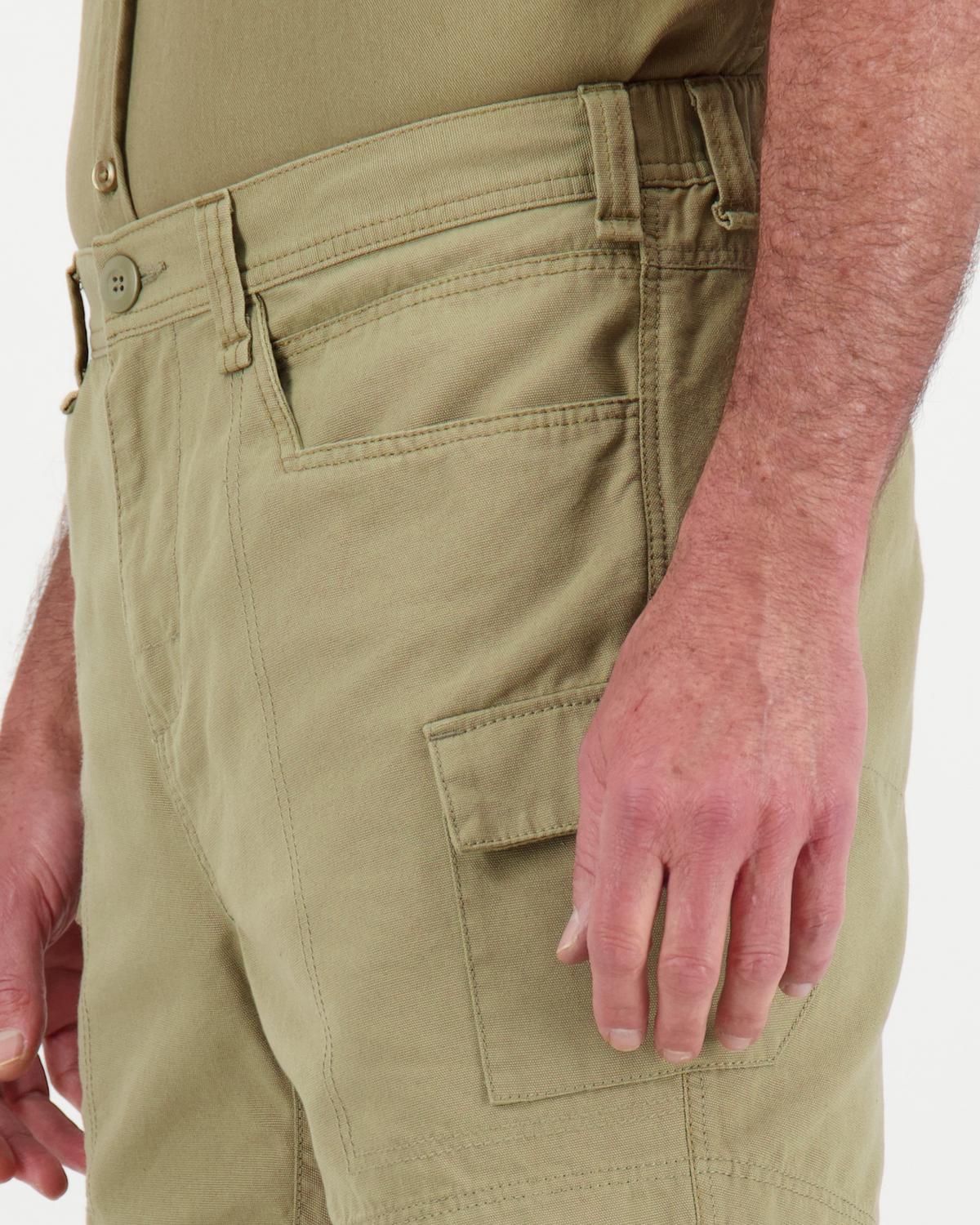 K-Way Elements Men’s Safari Shorts Extended Sizes -  Khaki