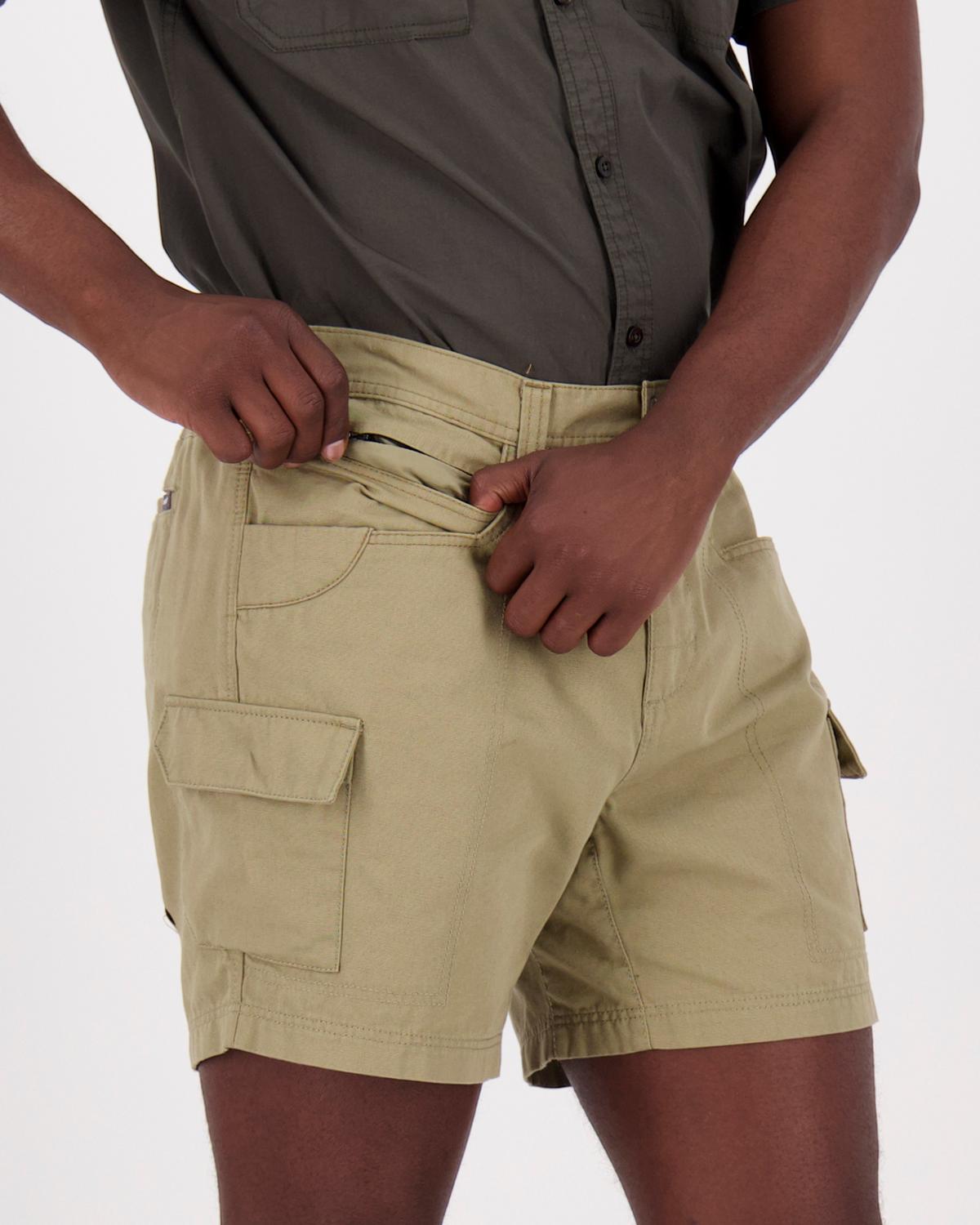 K-Way Elements Men’s Safari Shorts Extended Sizes -  Khaki