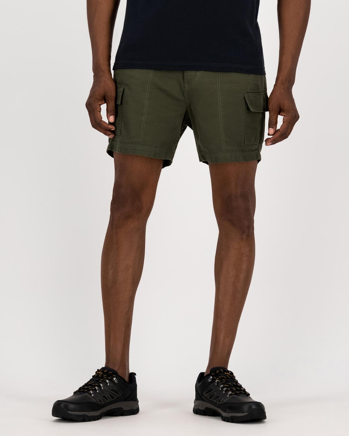 K-Way Elements Men’s Safari Shorts Extended Sizes -  Dark Olive