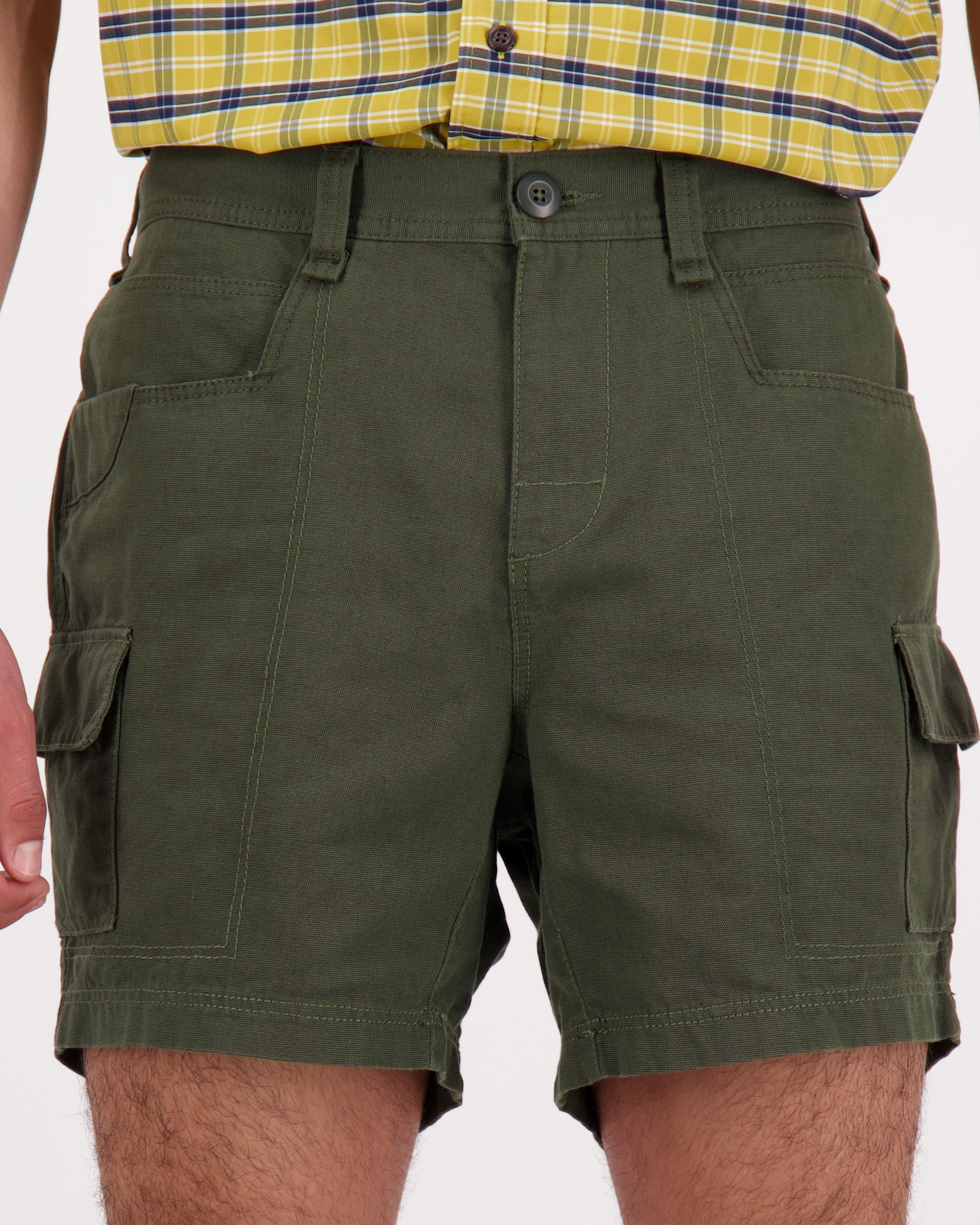 K-Way Elements Men’s Safari Shorts Extended Sizes -  Olive
