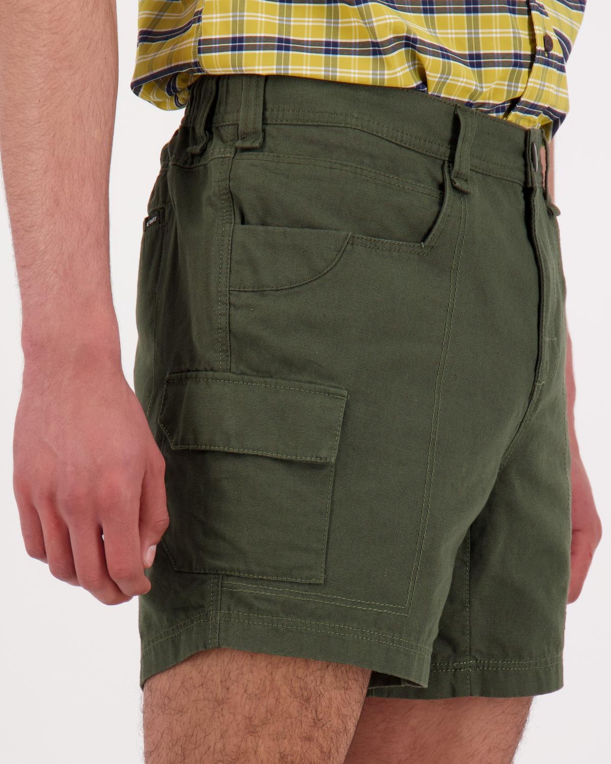 K-Way Elements Men’s Safari Shorts Extended Sizes -  Olive