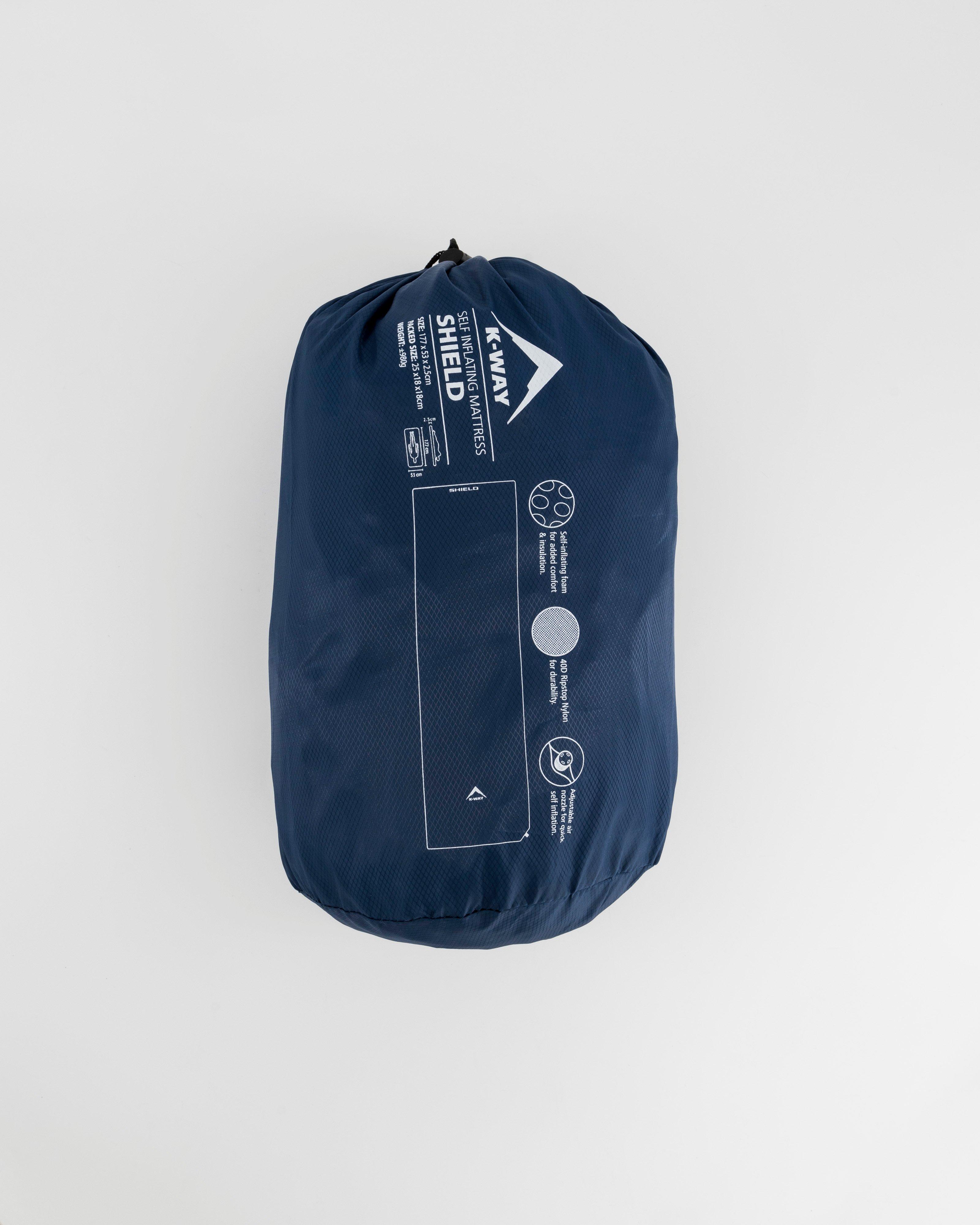 K-Way Shield Self-Inflating Camping Mattress -  Navy