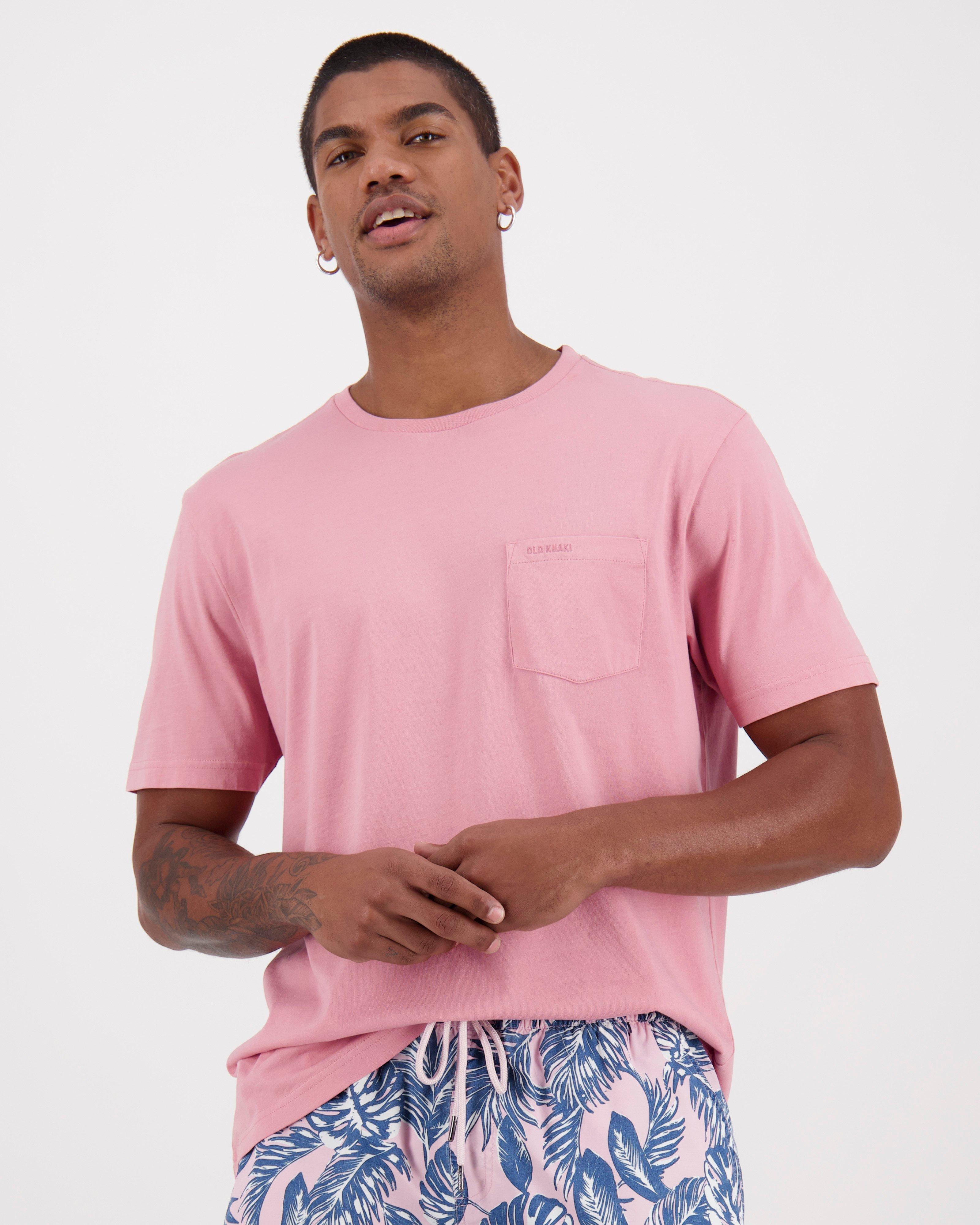 Men's Bandile Relaxed Fit T-Shirt -  Pink