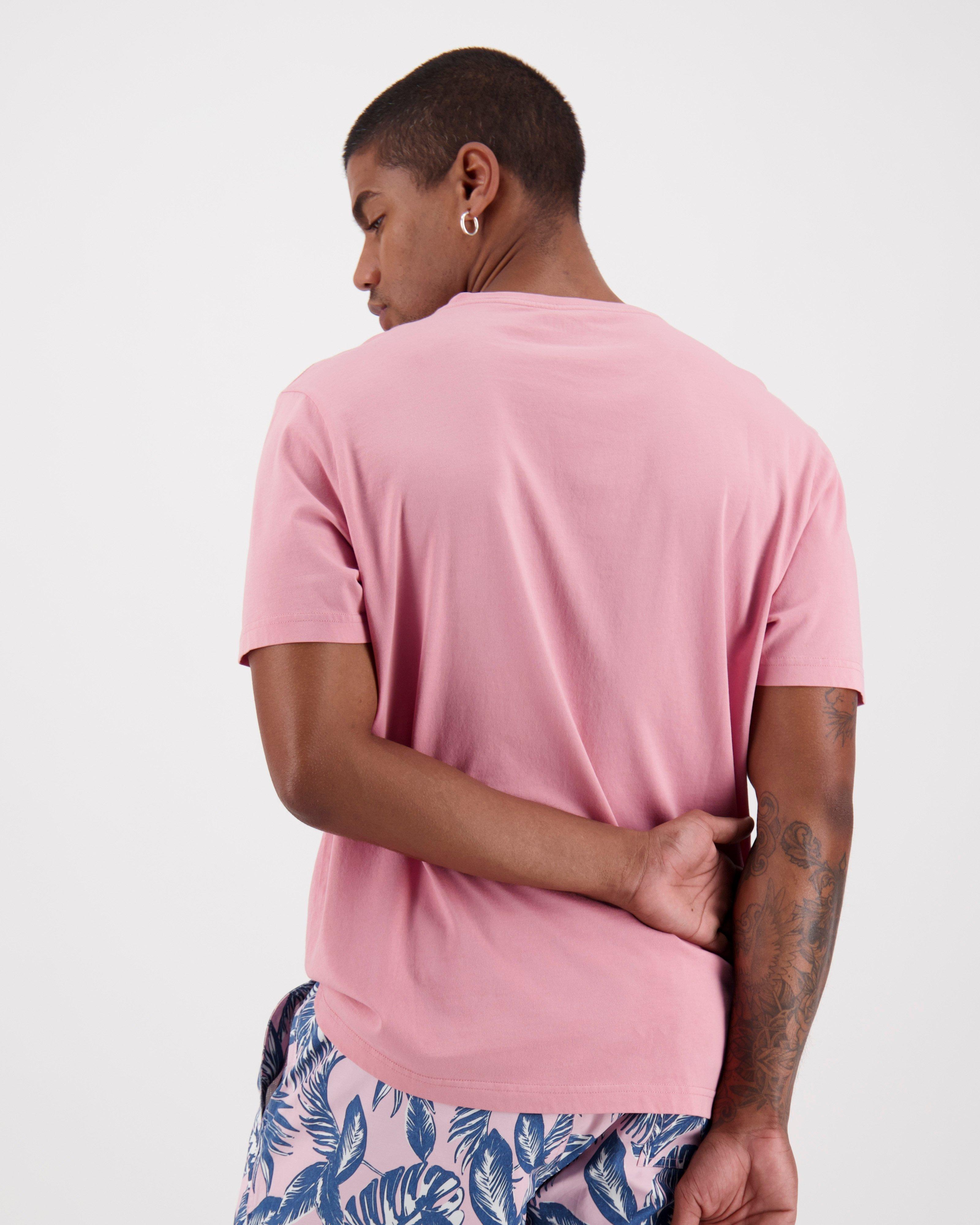 Men's Bandile Relaxed Fit T-Shirt -  Pink