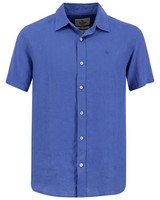 Old Khaki Men’s Laz Linen Slim Fit Shirt -  blue