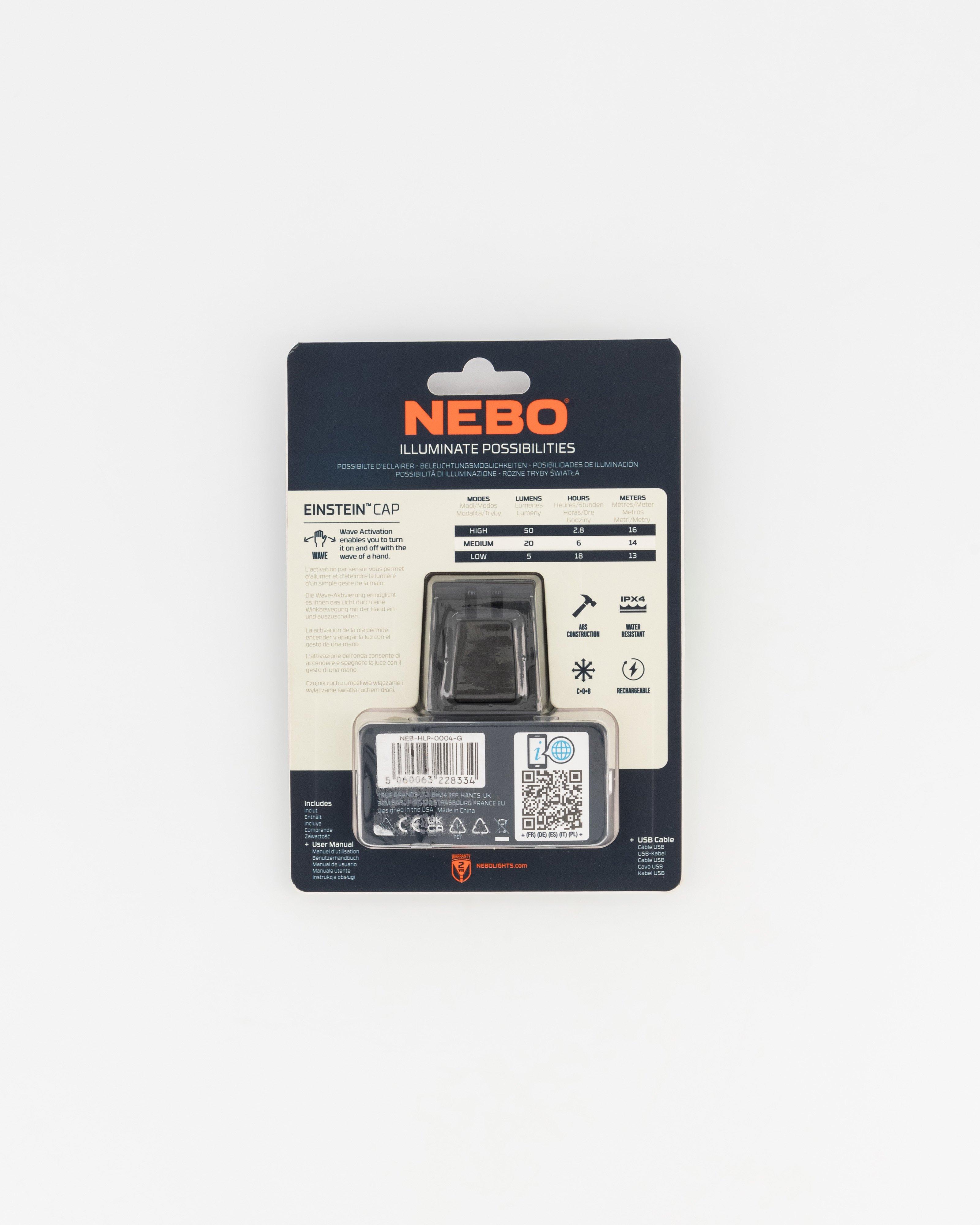 Nebo Einstein 50 Lumens Cap Light -  Black