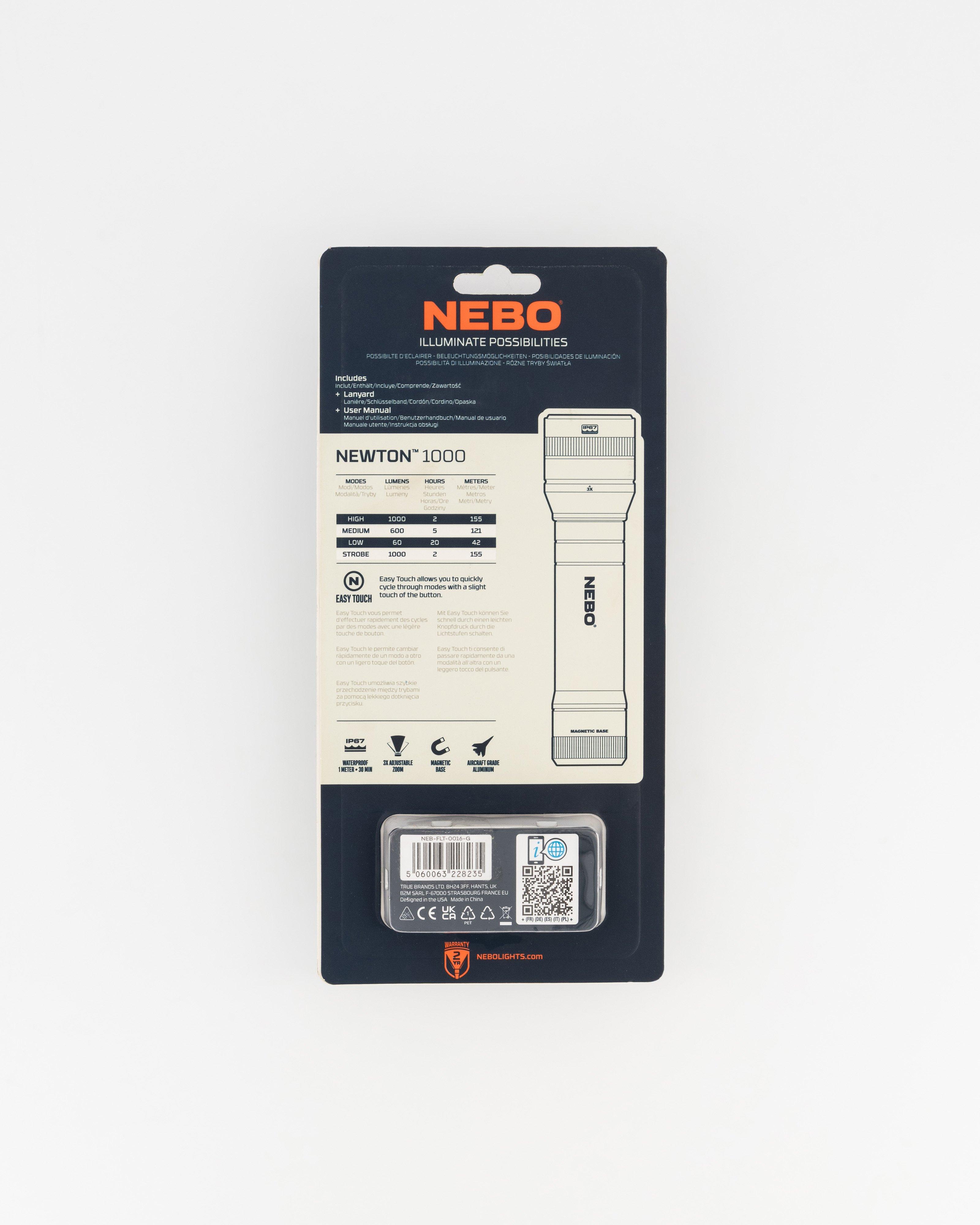 Nebo Newton™ 1000 Lumen Torch -  Black
