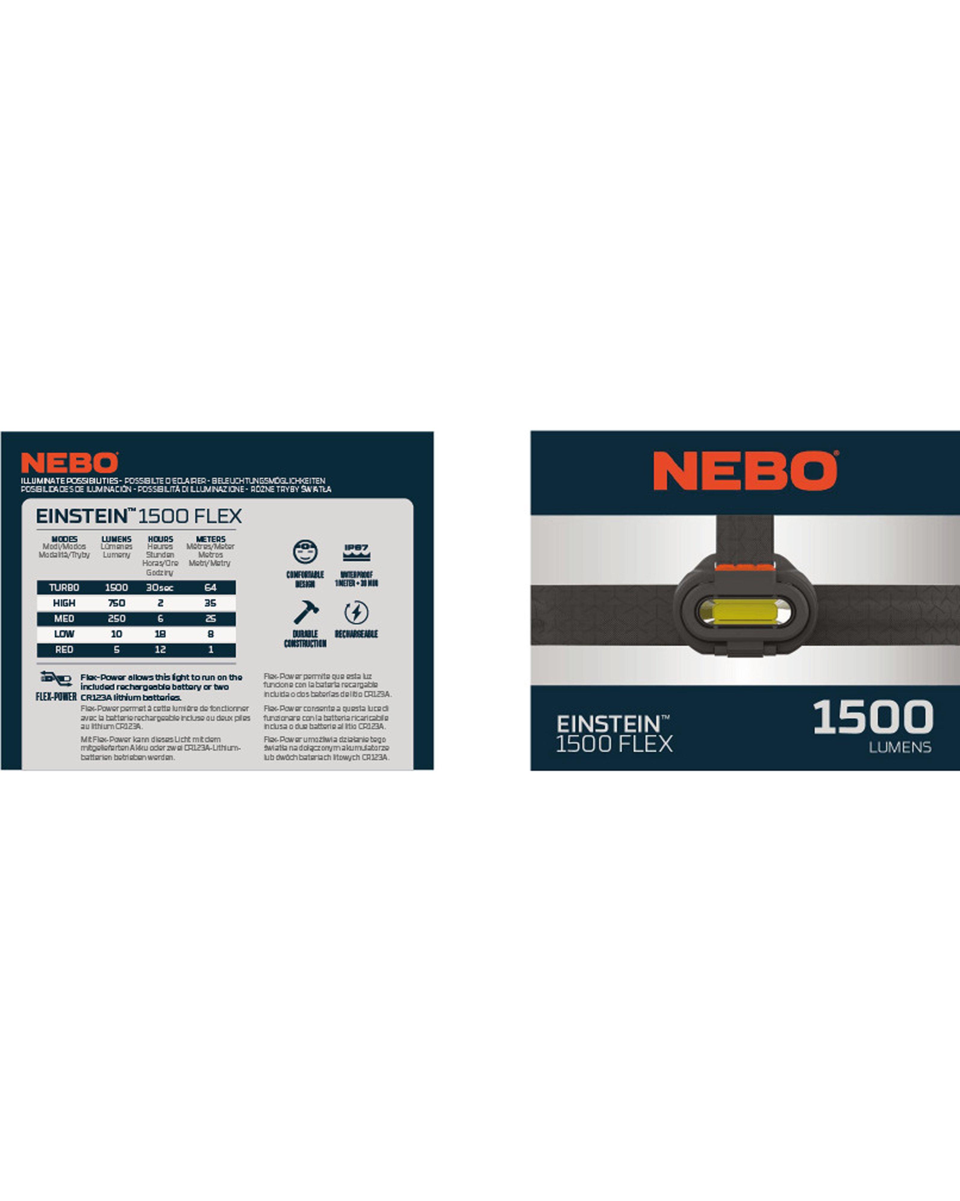 Nebo Einstein™ 1 500 Lumen Flex Headlamp -  Black