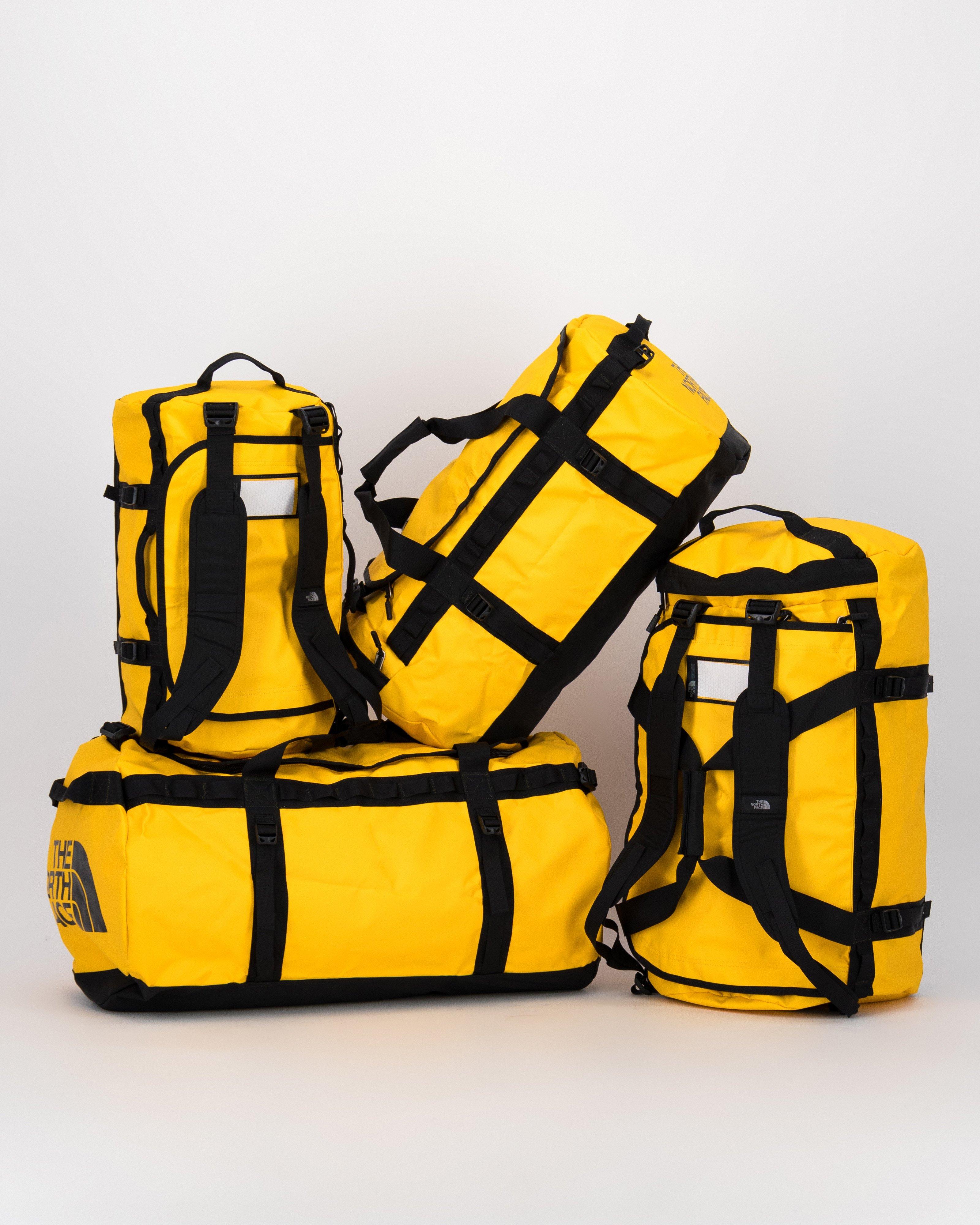 North face duffel bag small yellow online