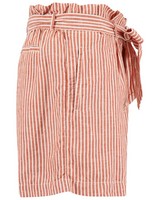 Old Khaki Women’s Adela Striped Linen Shorts -  rust